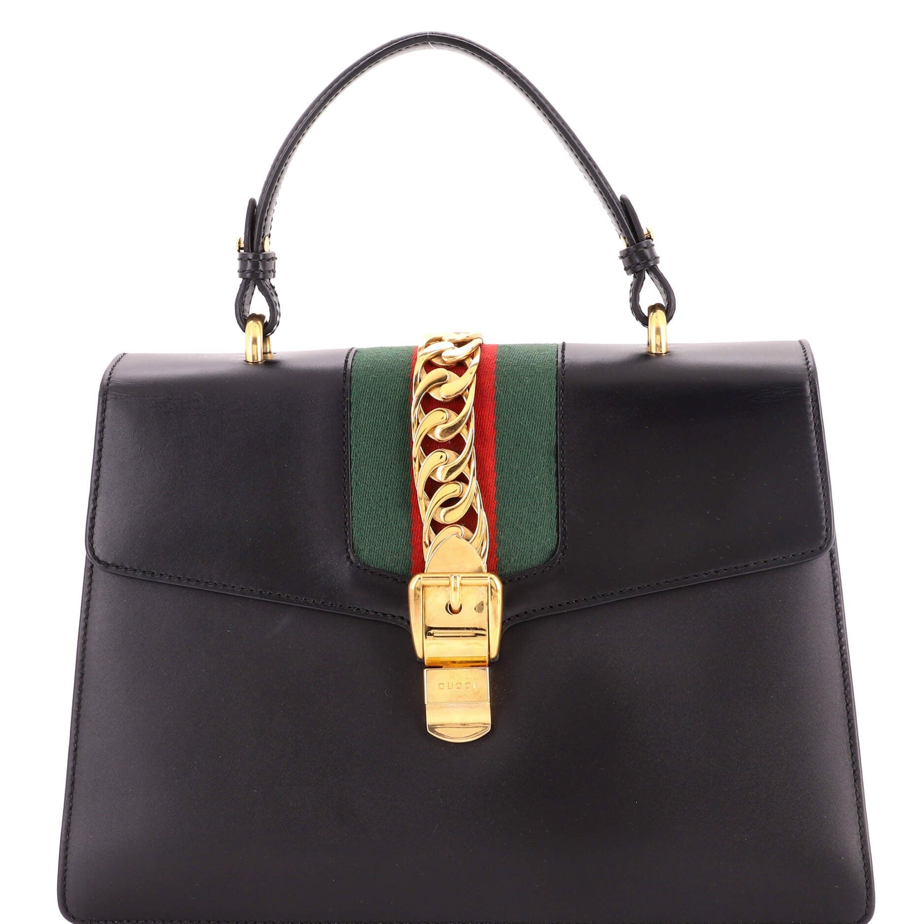 Sylvie Top Handle Bag Leather Medium