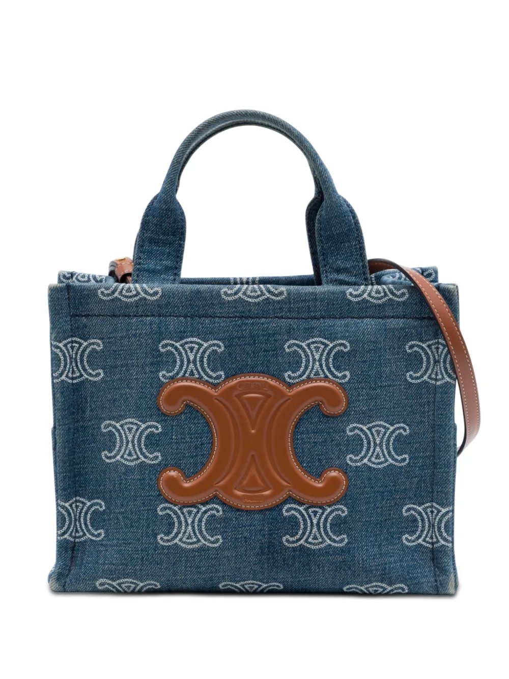 2023 Small Denim Triomphe Cabas Thais Tote satchel