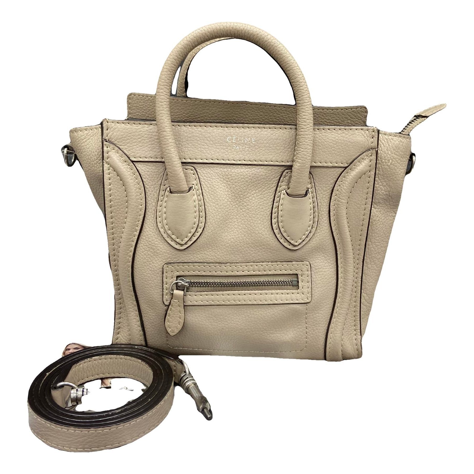 Nano Luggage leather handbag