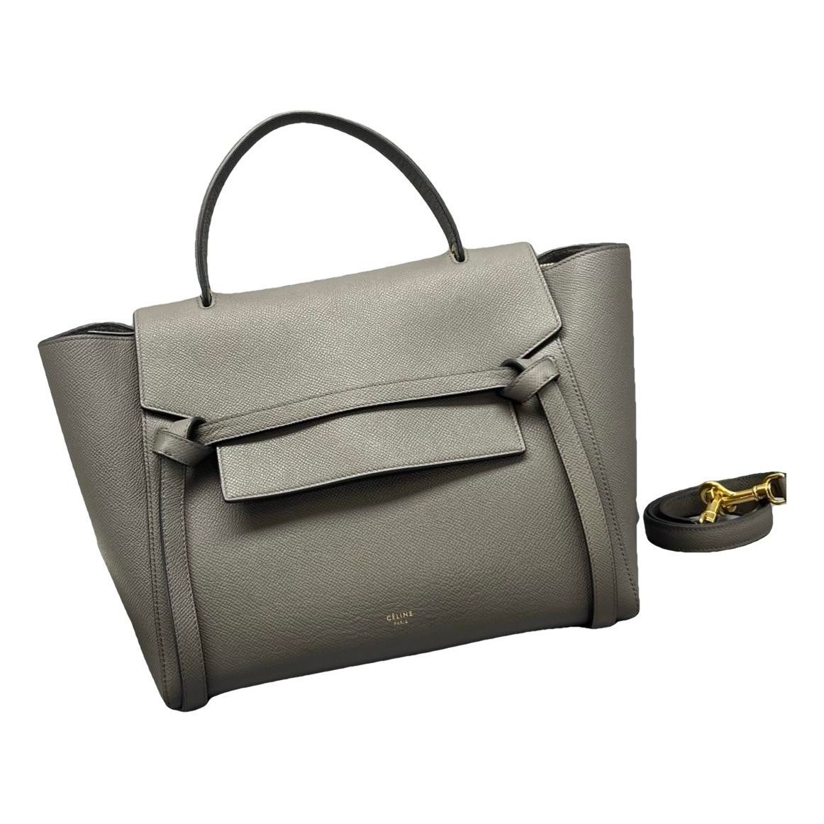 Belt leather handbag