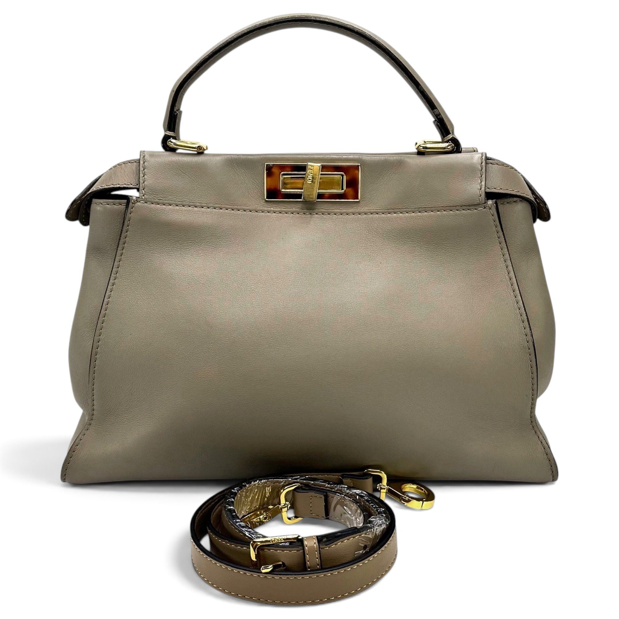 Peekaboo leather handbag