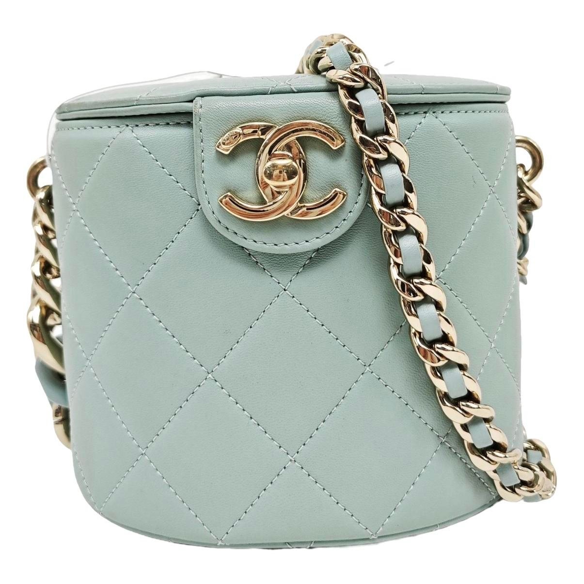 Vanity leather handbag
