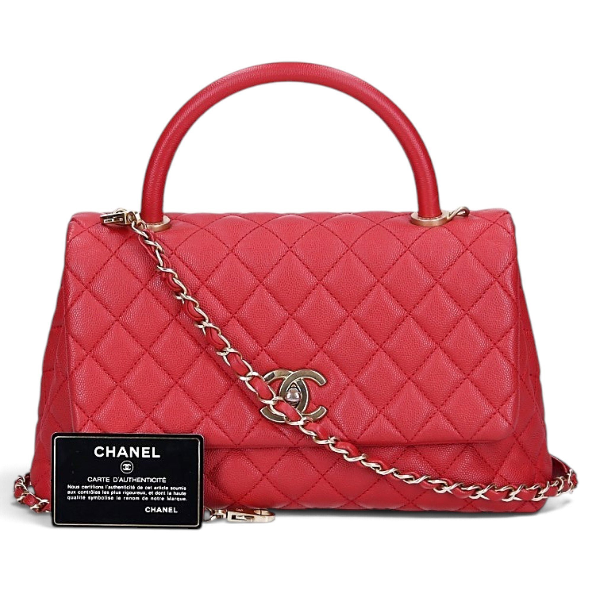 Coco Handle leather handbag