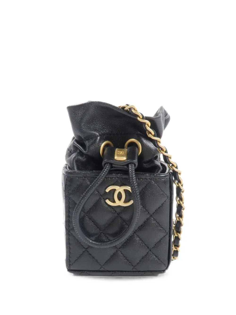 quilted CC bucket bag