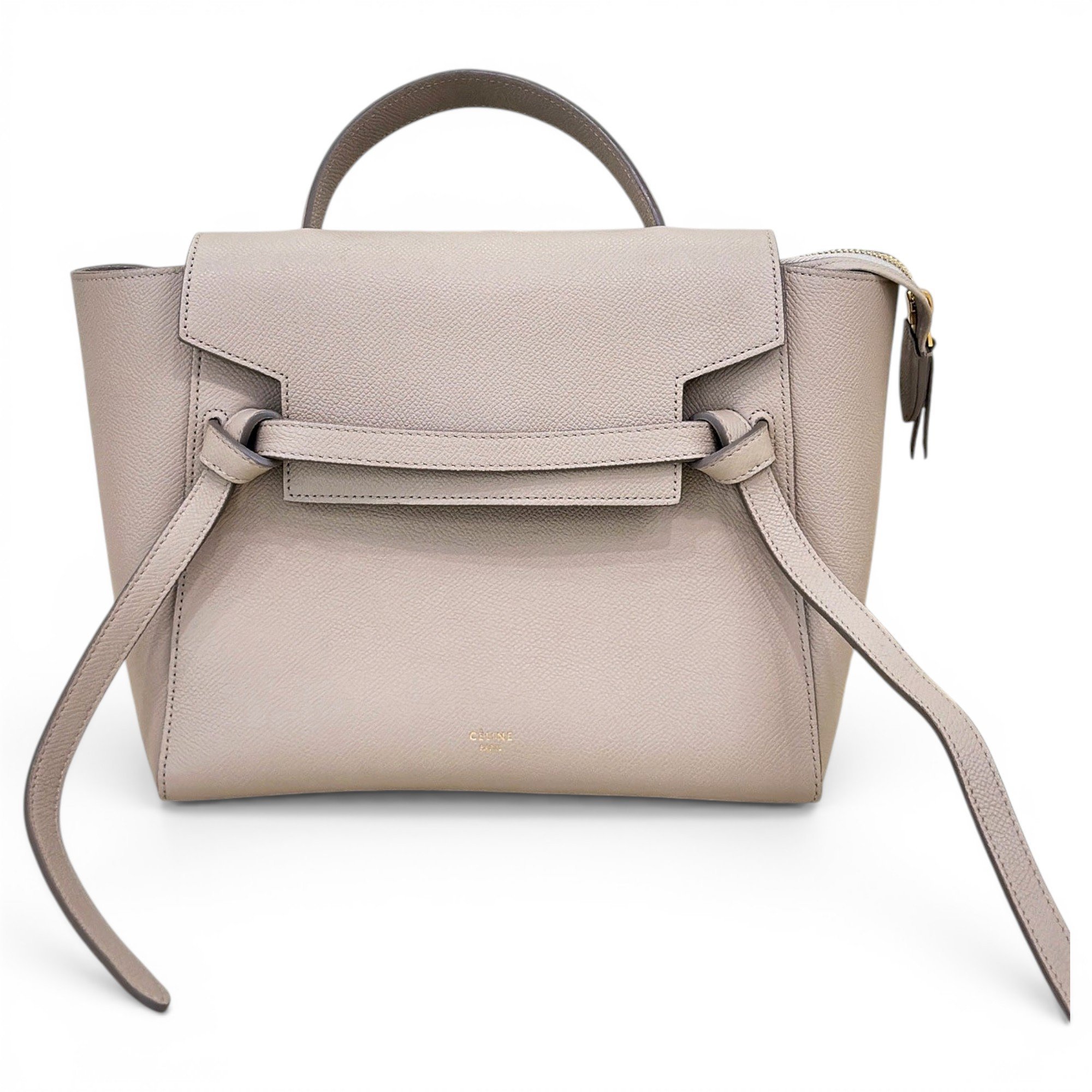 Belt leather handbag