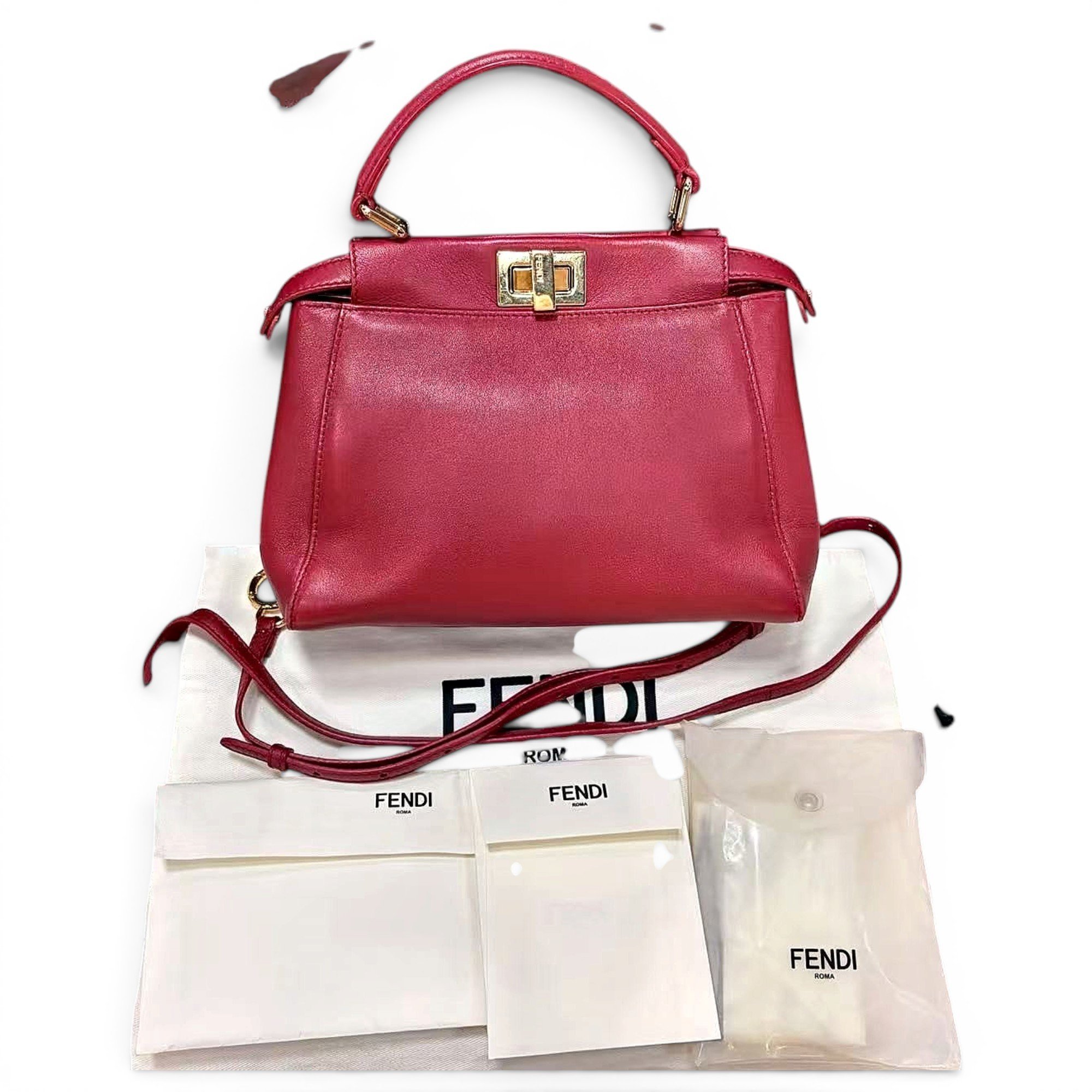 Peekaboo leather handbag
