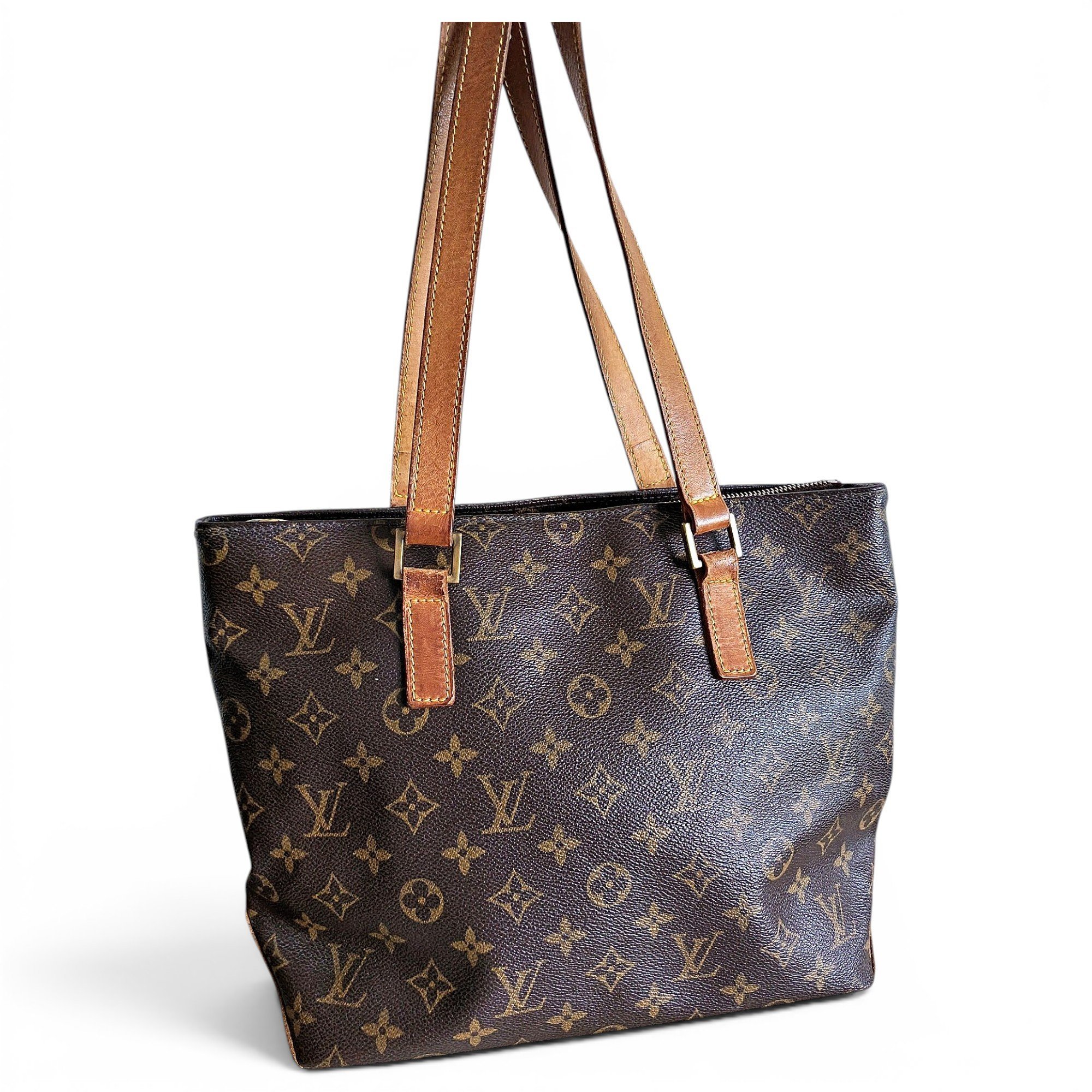 Piano leather tote