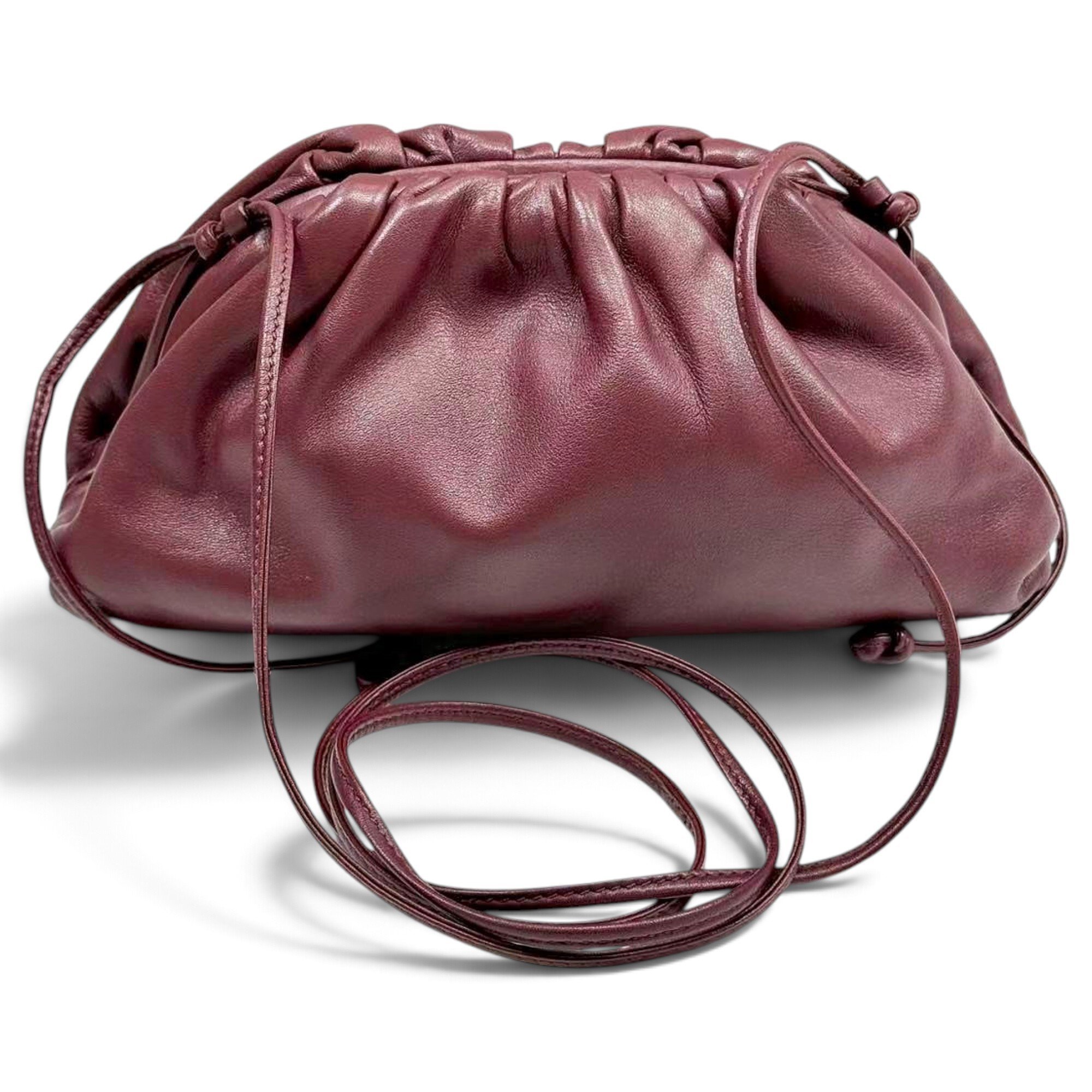 Pouch leather crossbody bag