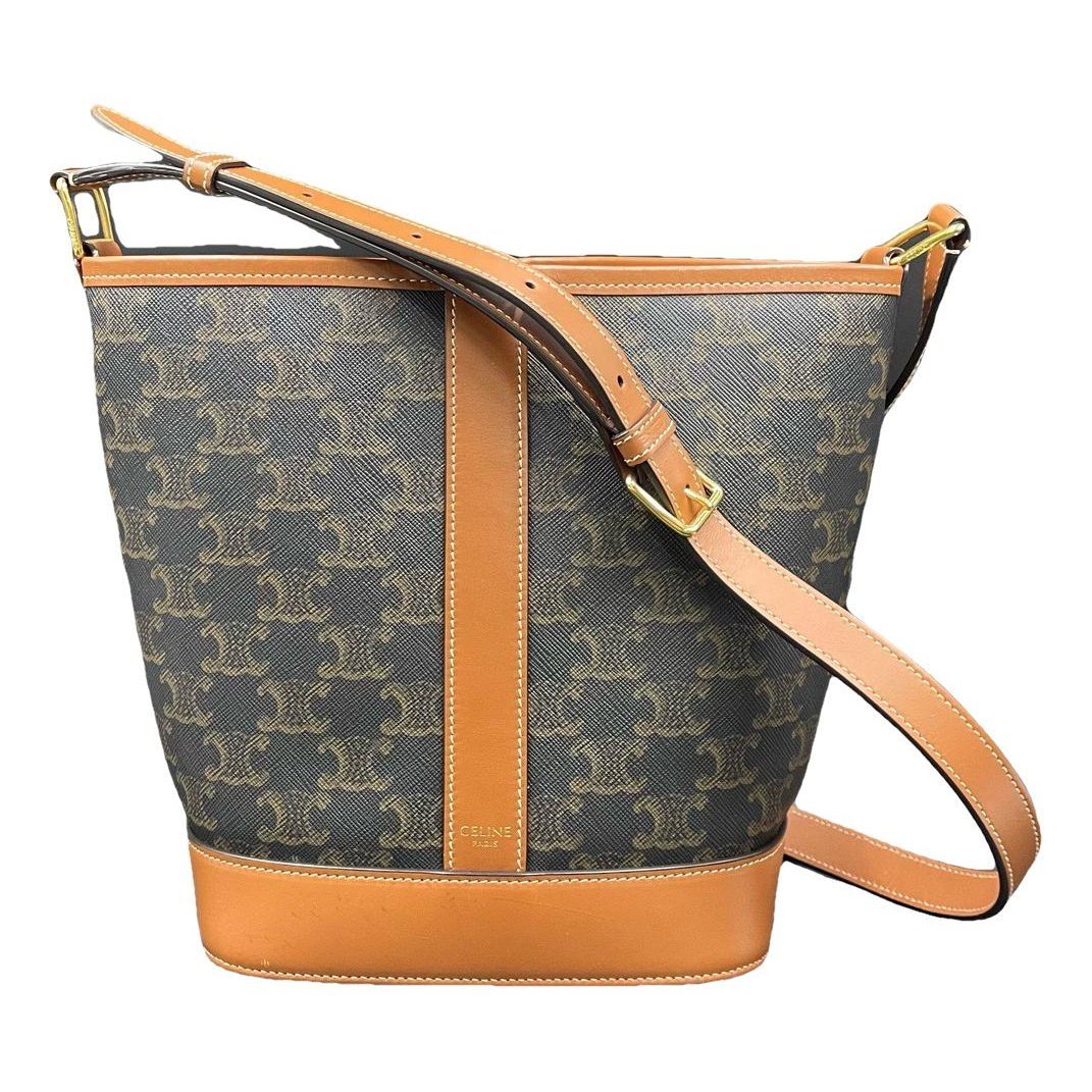 Triomphe leather handbag