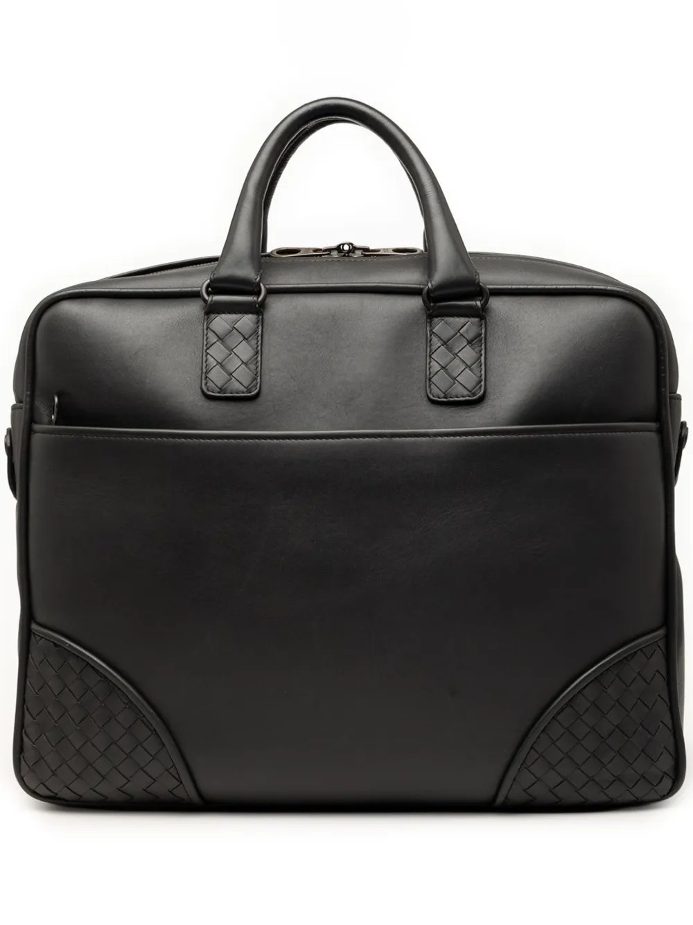2012-2026 Intrecciato Trimmed Leather Briefcase business bag