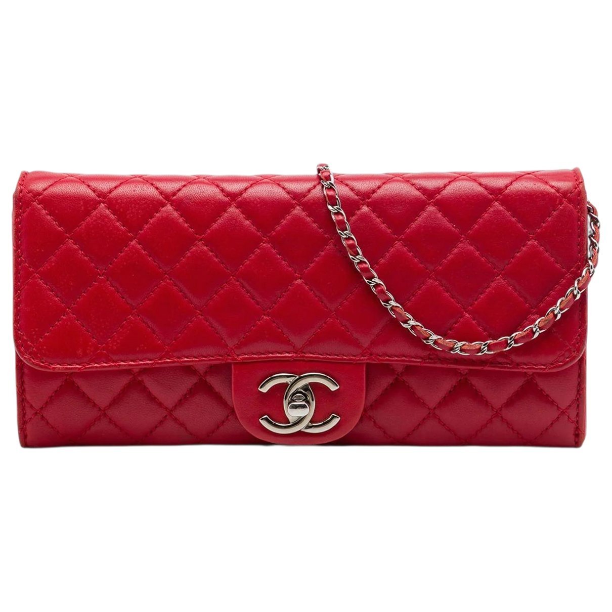 Wallet On Chain leather handbag