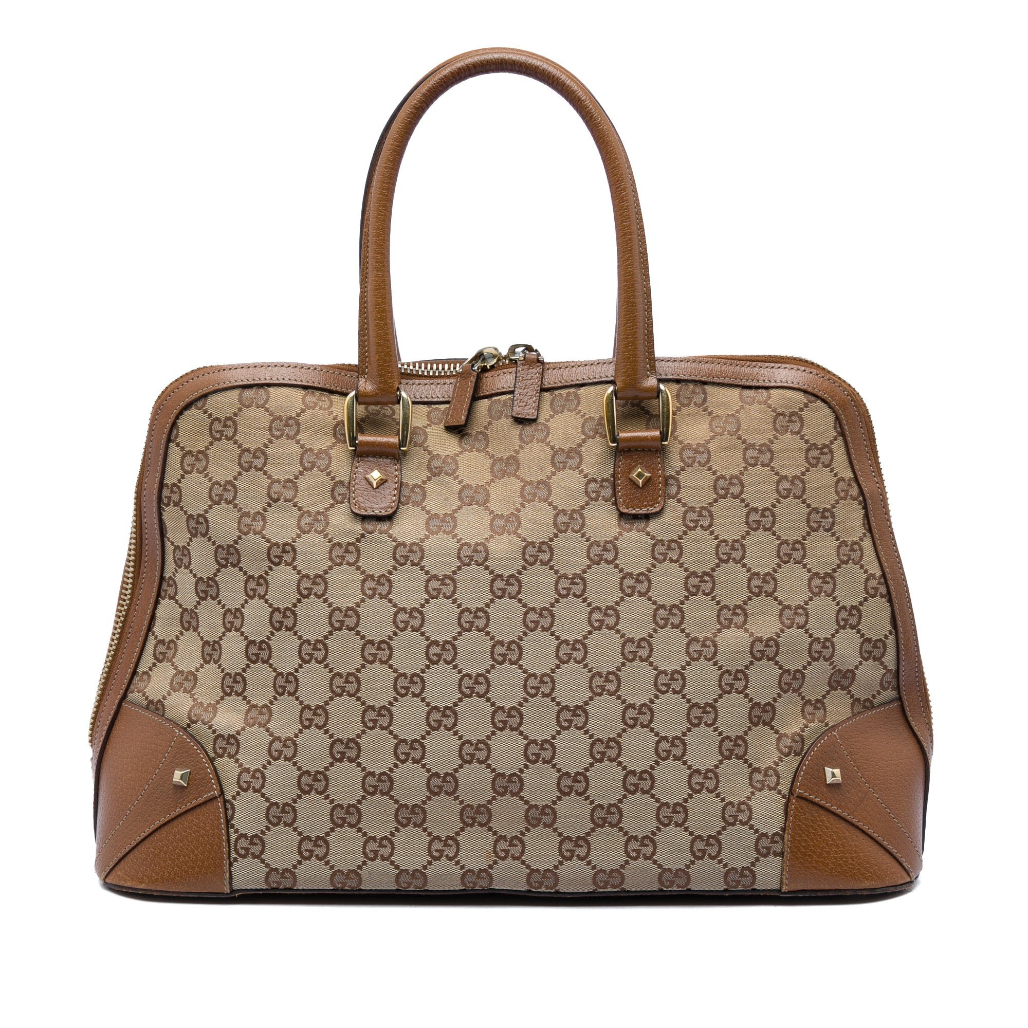Dôme leather handbag