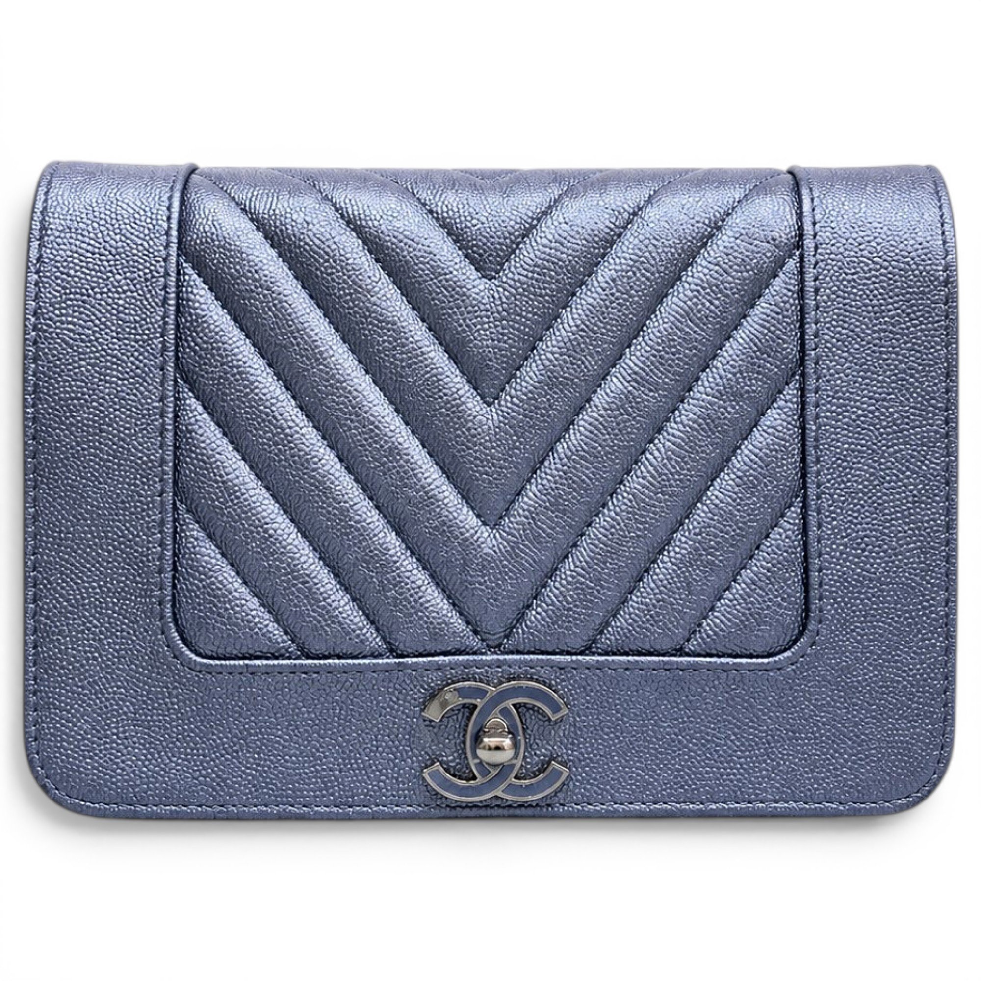 Wallet On Chain leather handbag