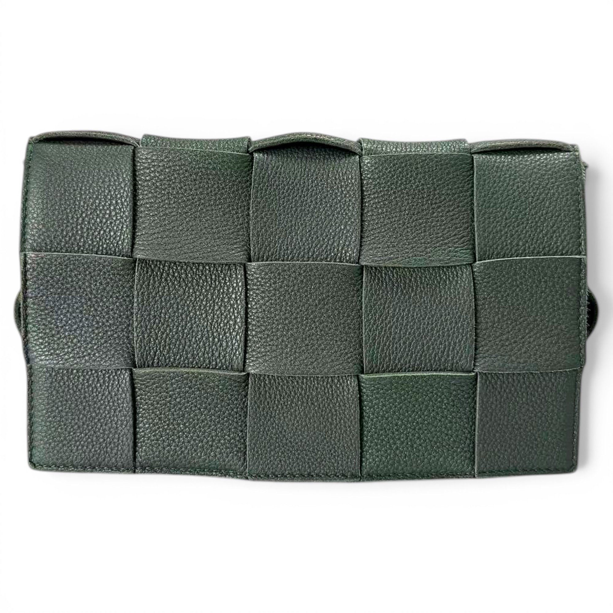 Cassette leather handbag