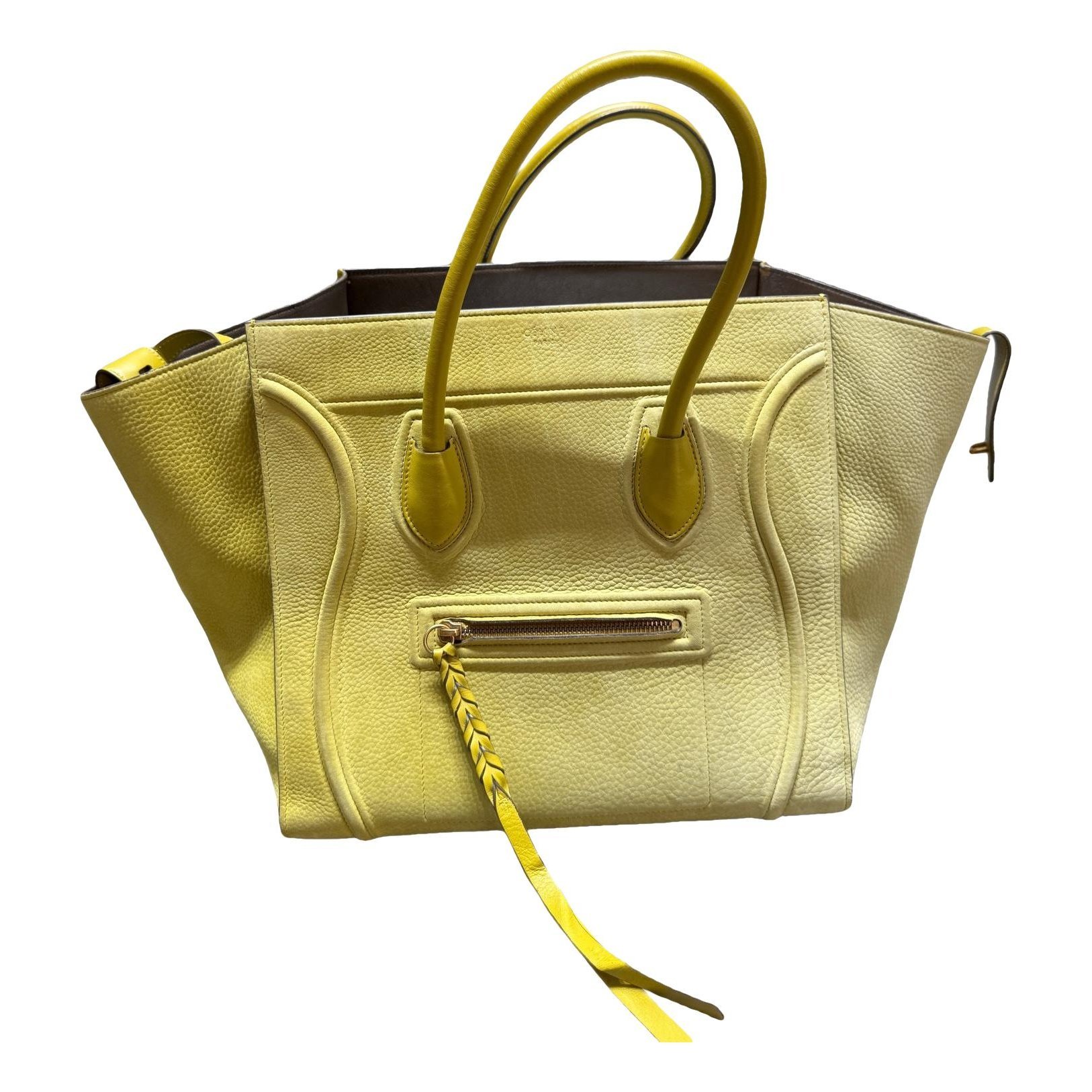 Luggage leather tote