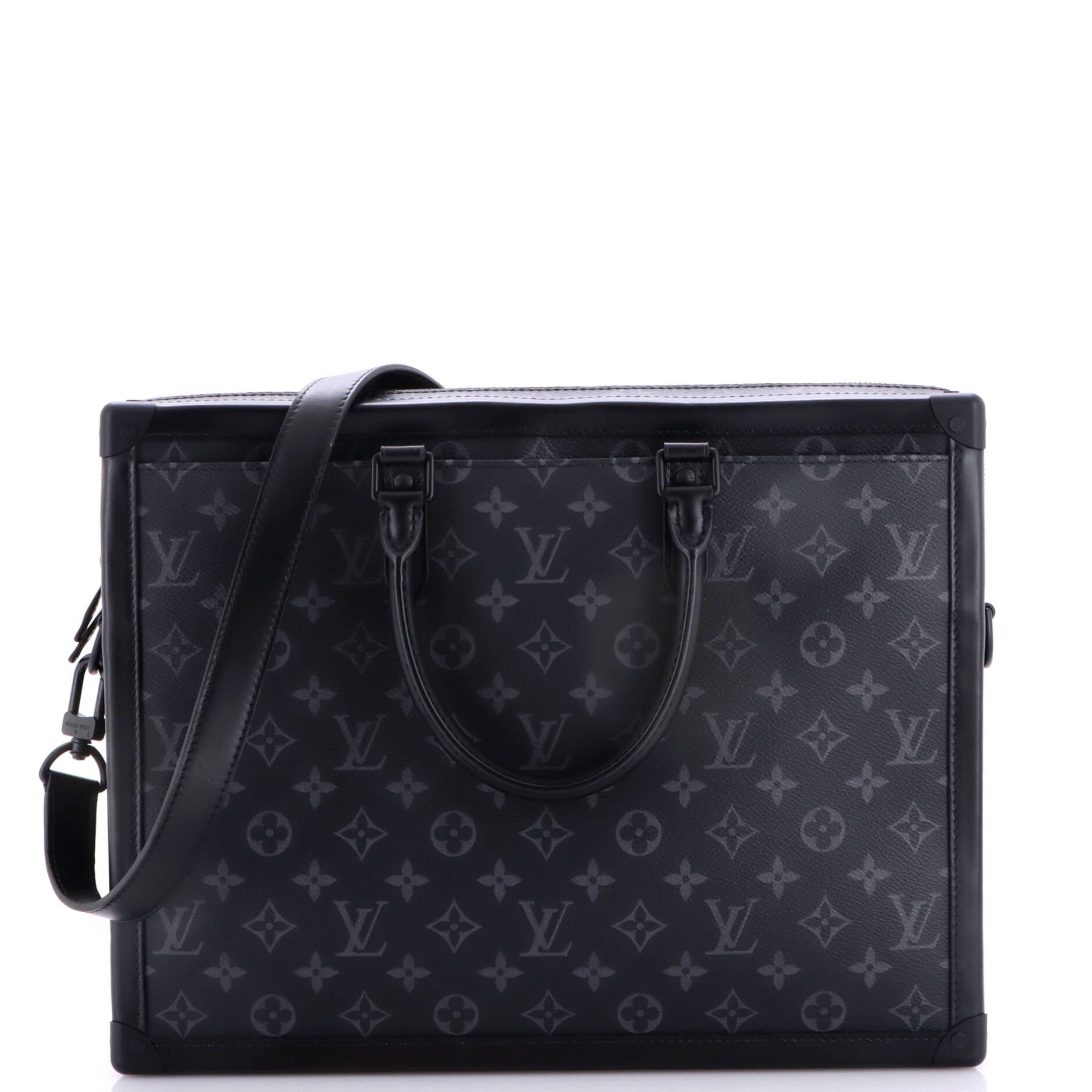 Soft Trunk Briefcase Monogram Eclipse Canvas