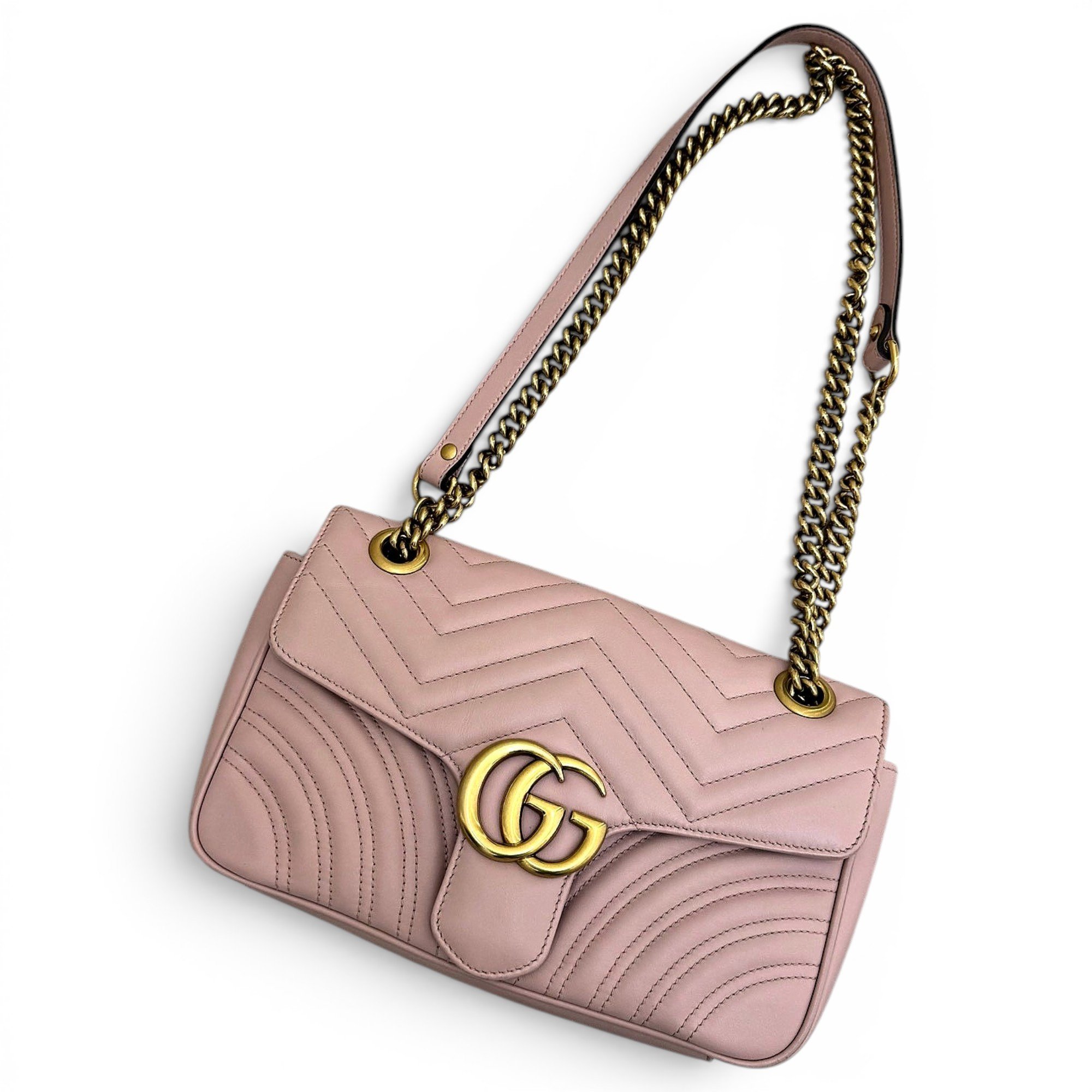 GG Marmont Flap leather handbag