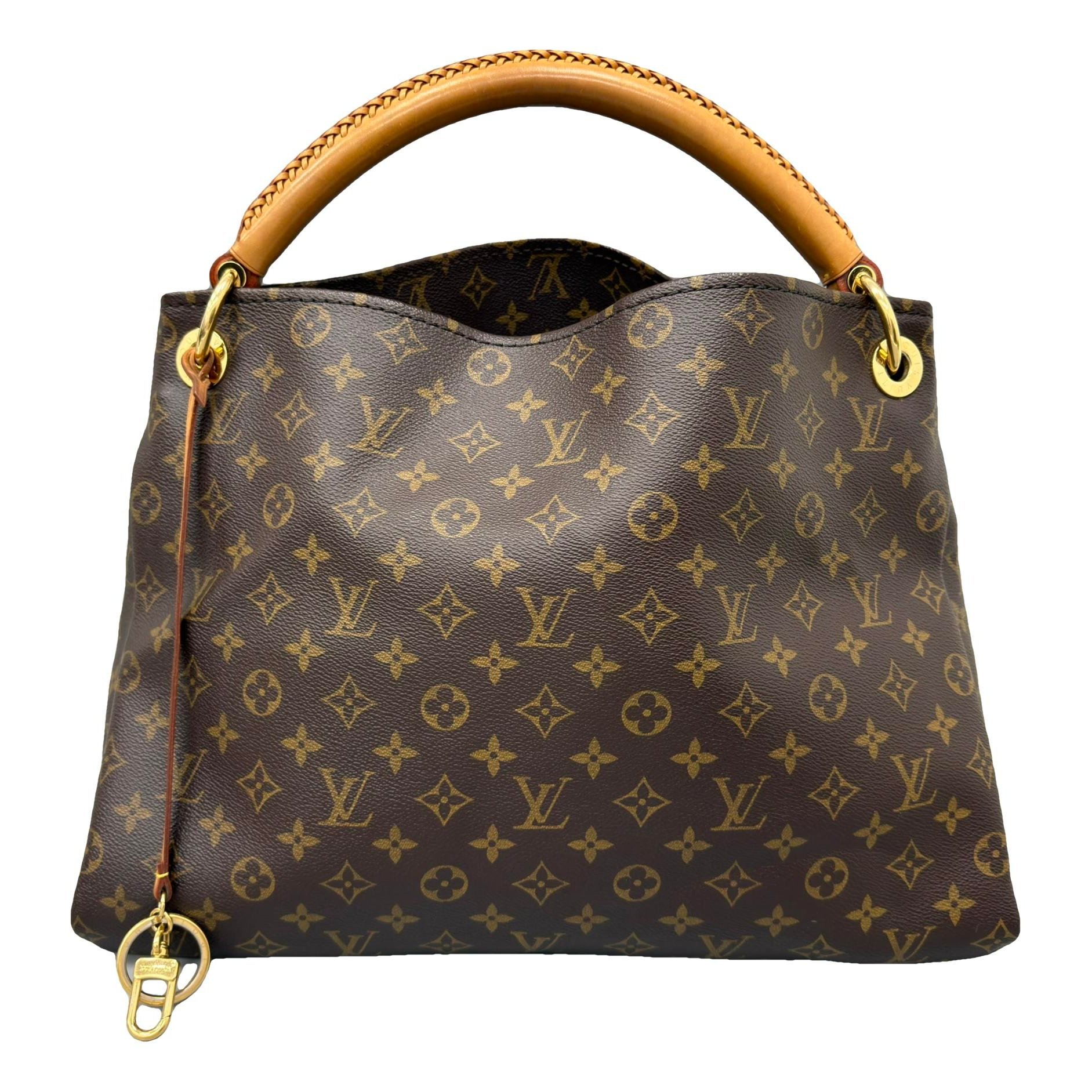 Artsy leather handbag
