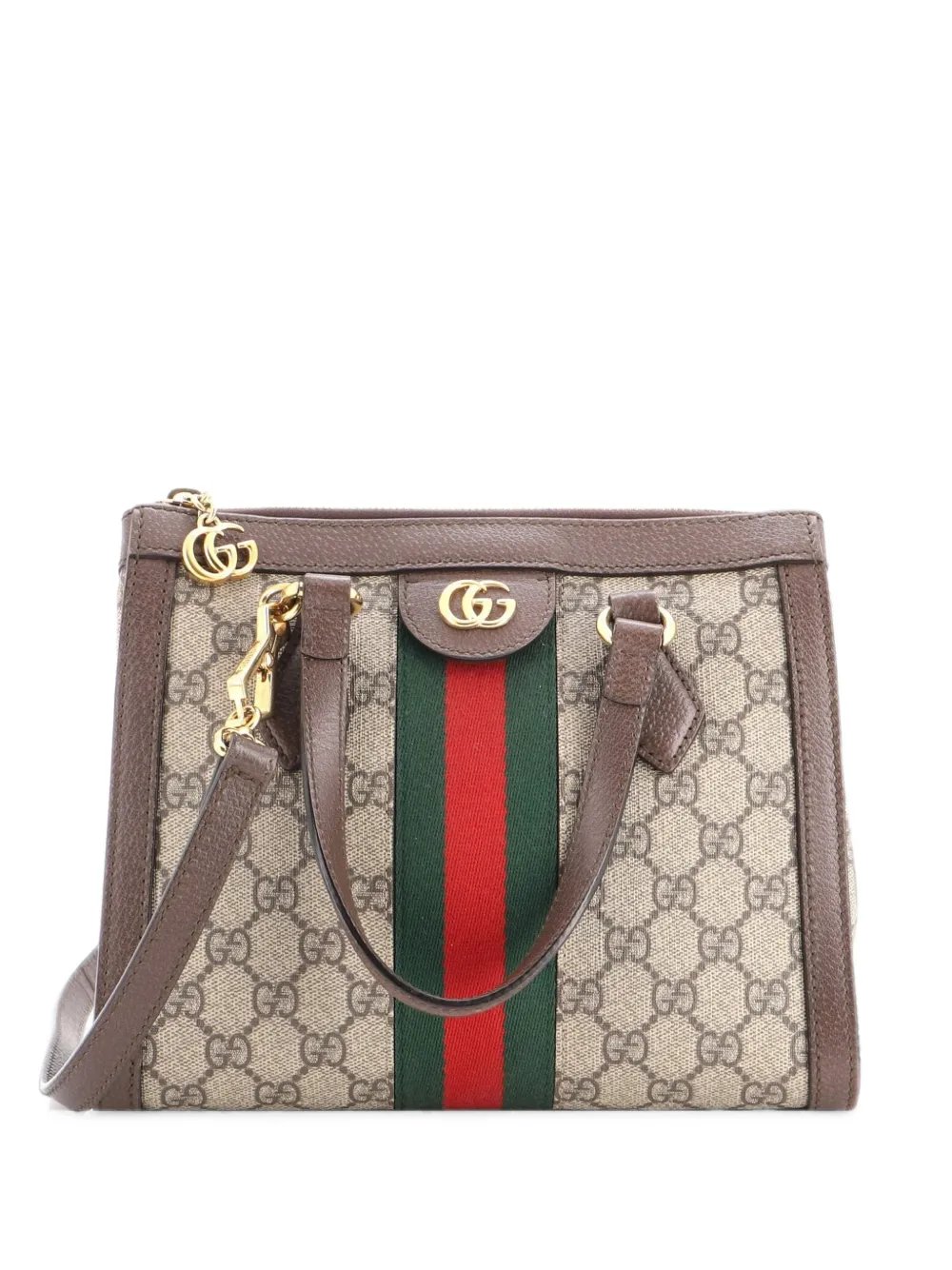 Ophidia Top Handle GG Coated Canvas Small tote bag