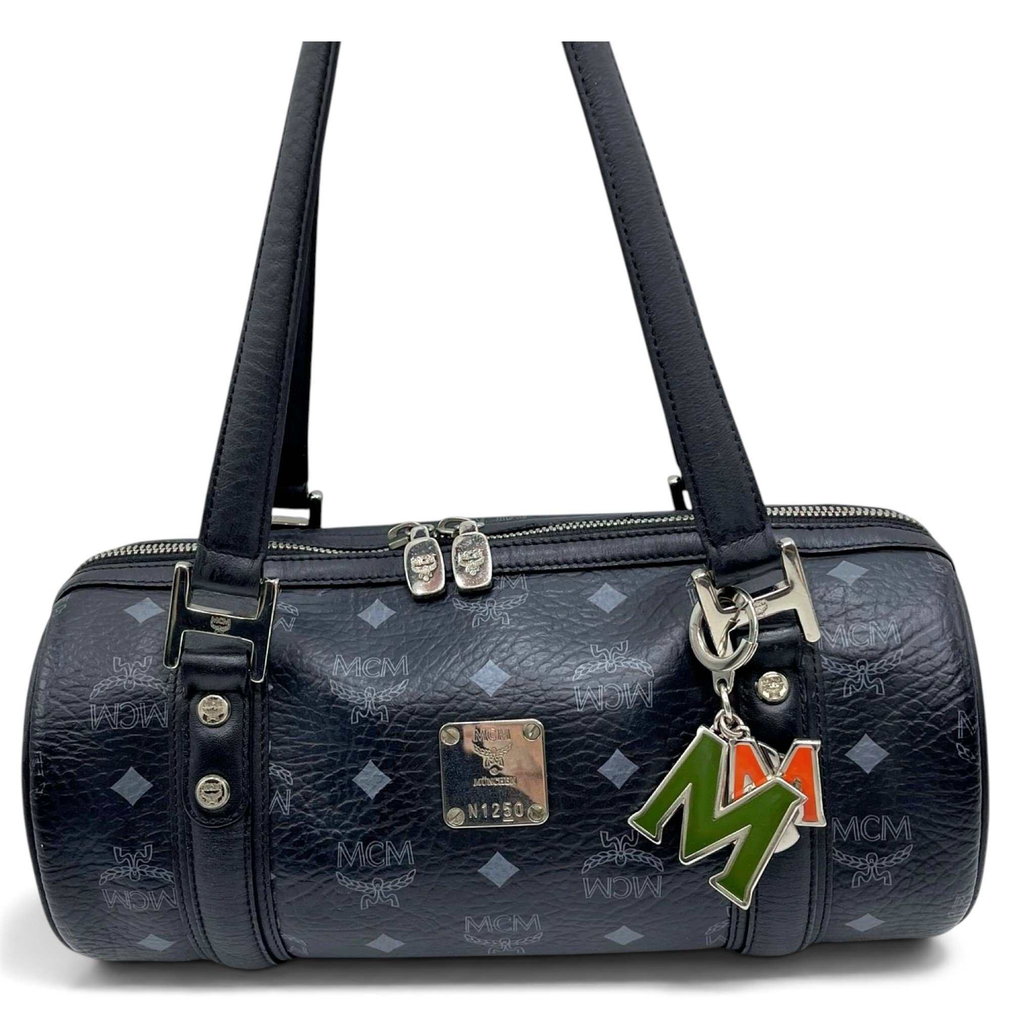 Boston leather bowling bag