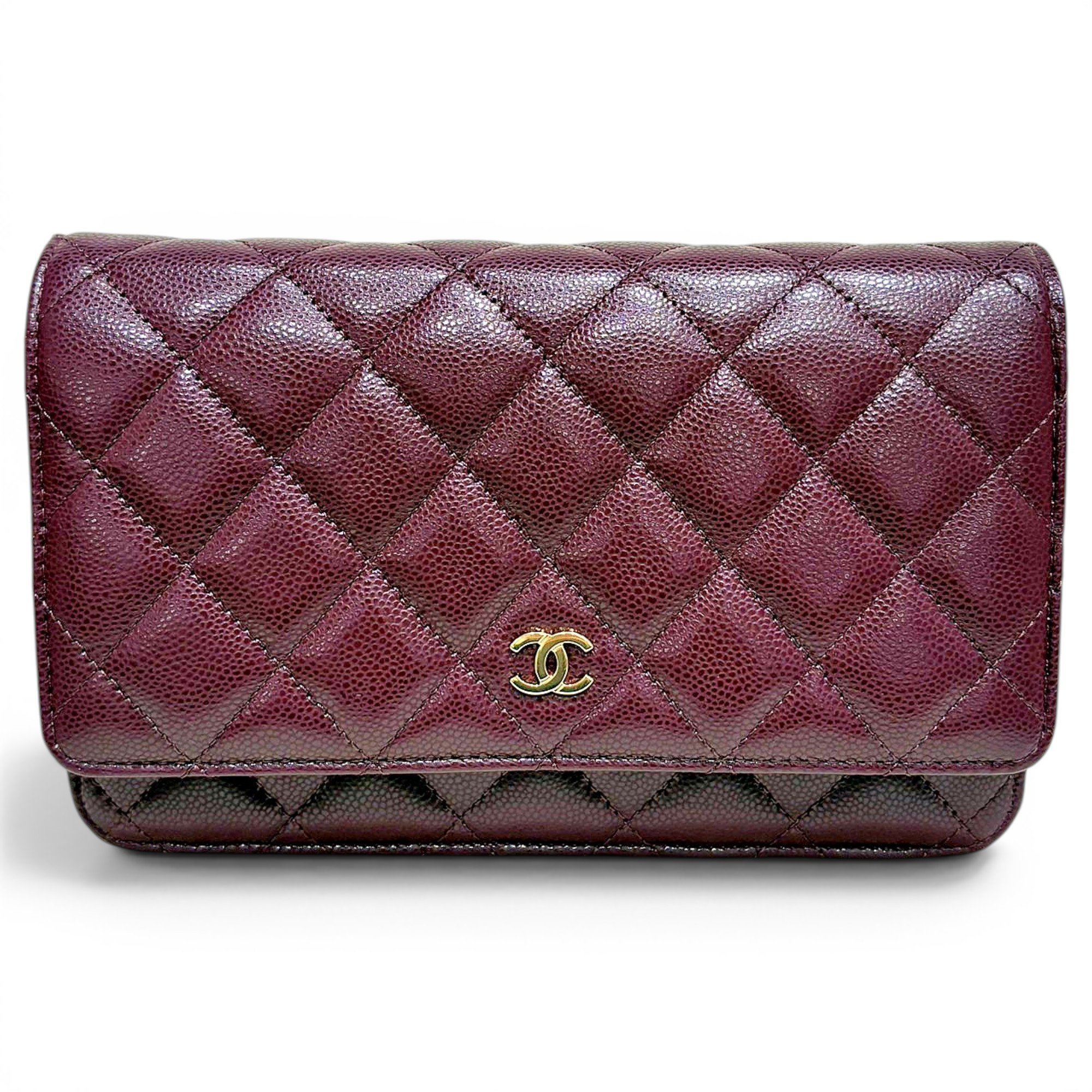 Trendy CC Wallet on Chain leather crossbody bag