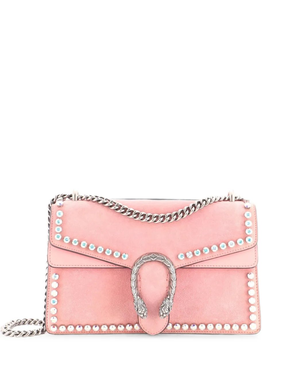 Dionysus Bag Crystal Embellished Suede Small shoulder bag