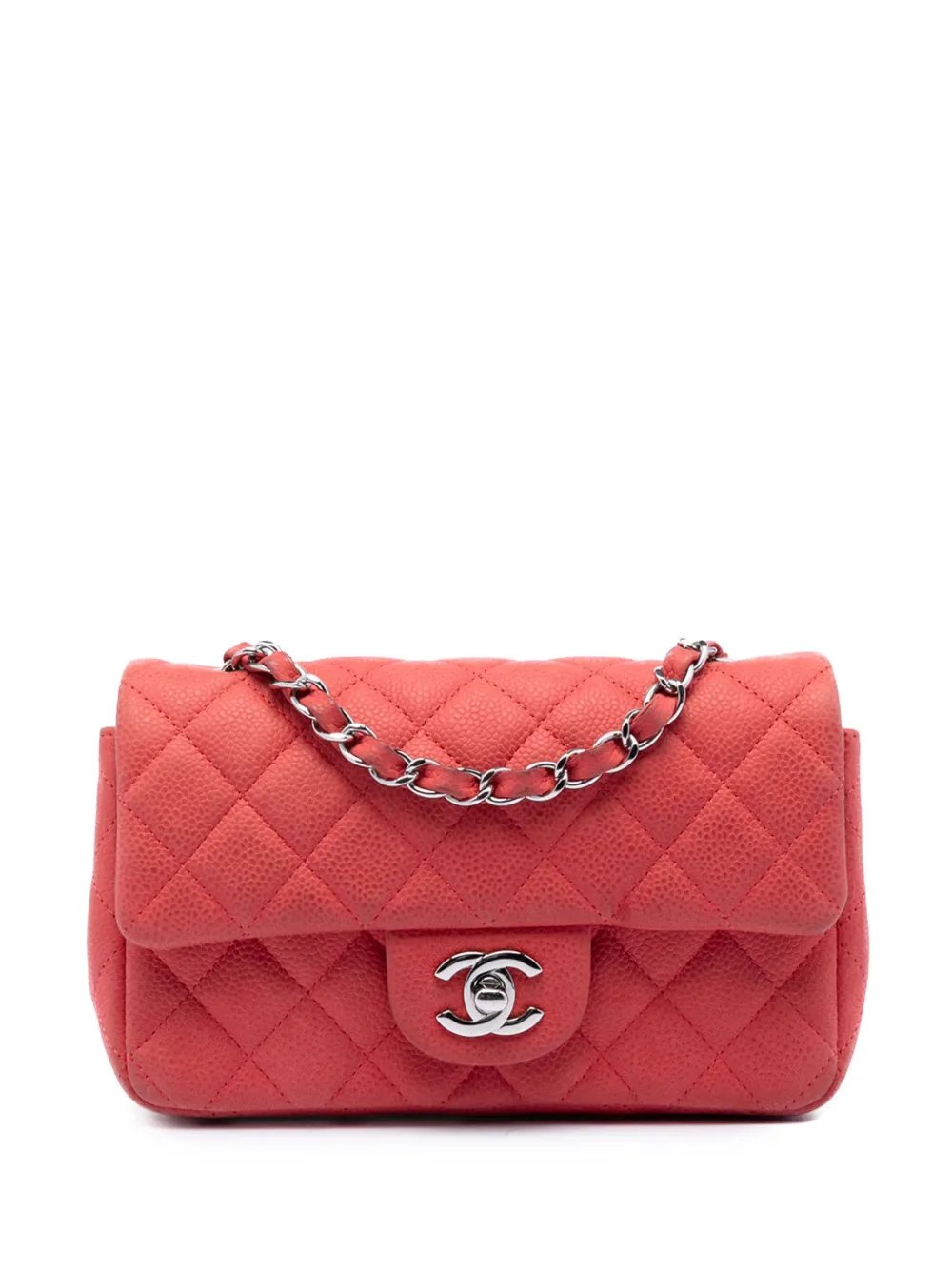 2012-2013 Mini Rectangular Classic Caviar Single Flap crossbody bag