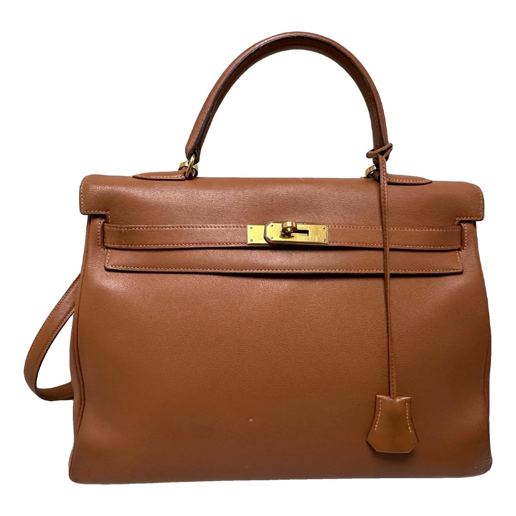 Hermes Kelly 35 Handbag Gold Swift Leather