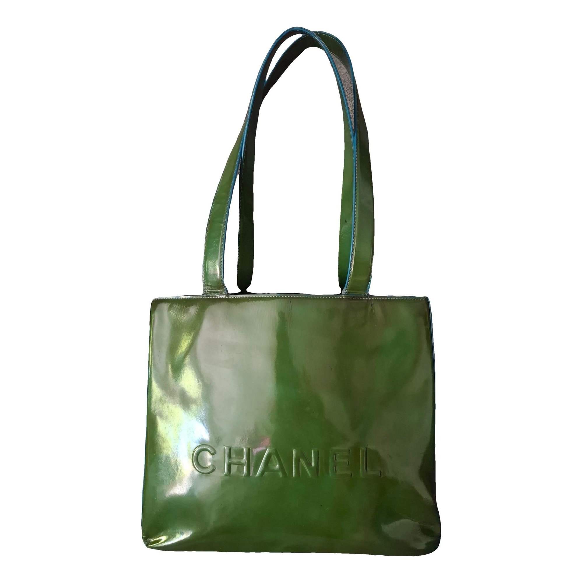 Patent leather handbag