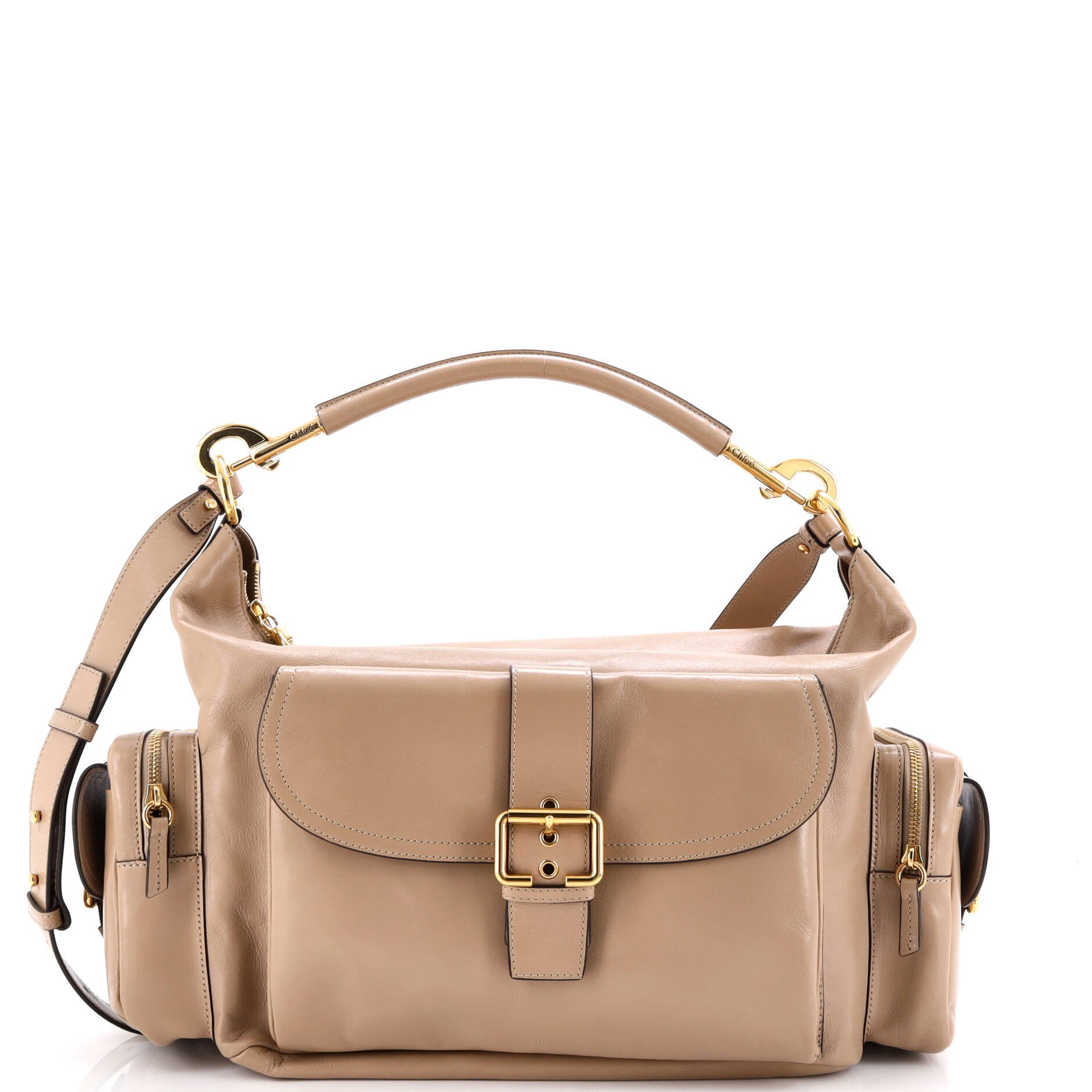 Chloe Camera Shoulder Bag Leather Large