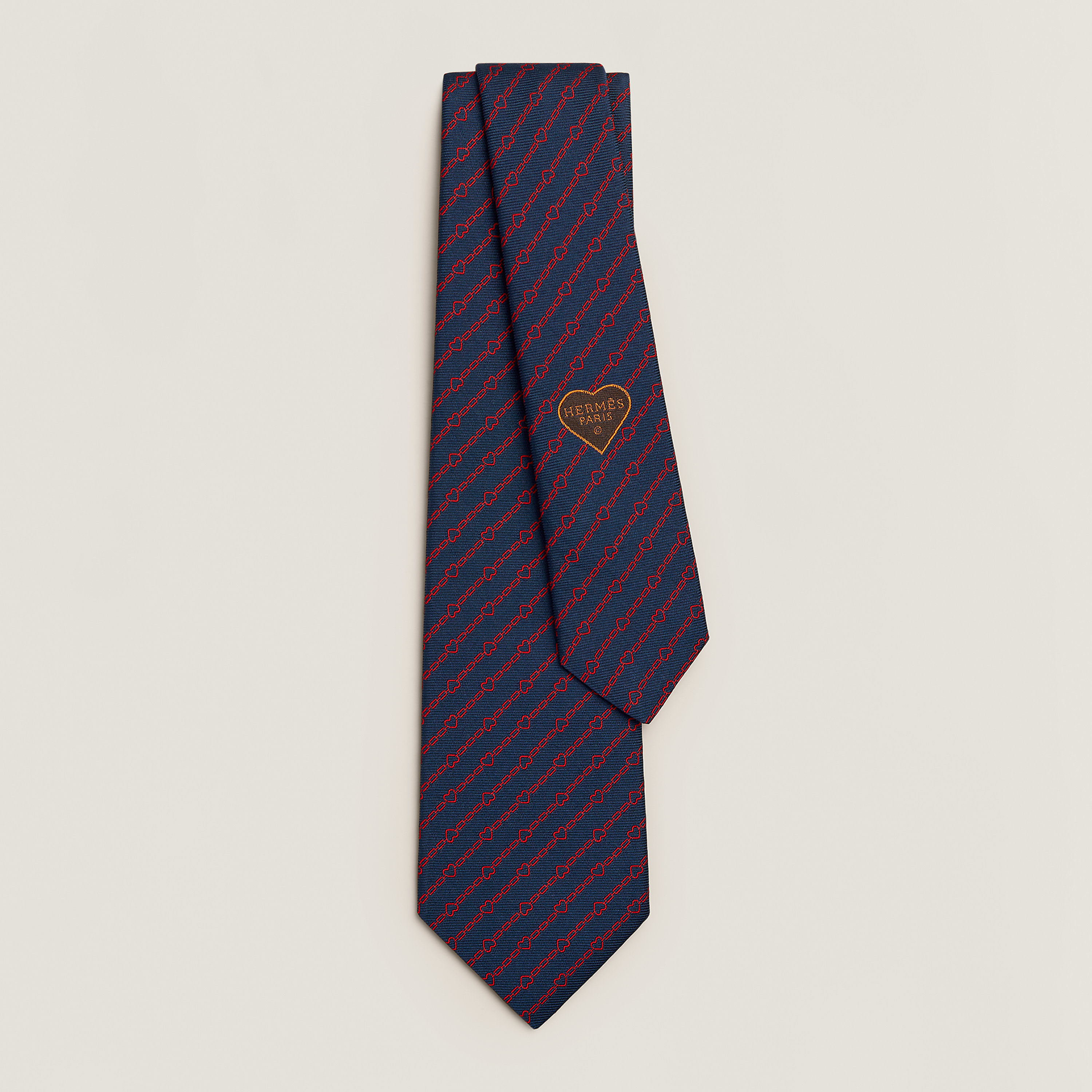 Coeurs en Chaine tie