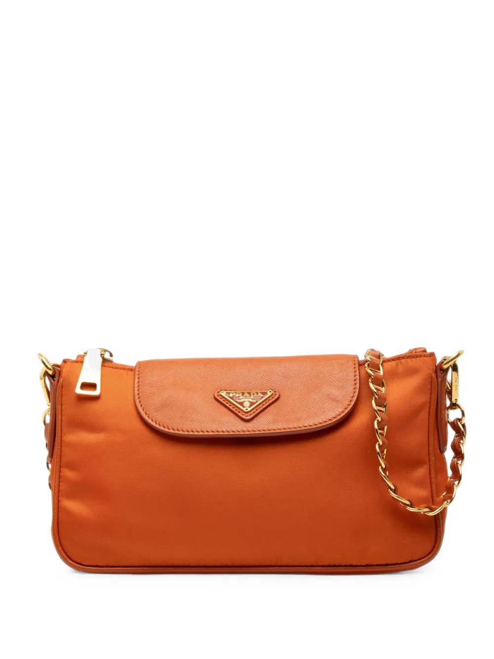 2000-2013 Saffiano Trimmed Tessuto Chain crossbody bag
