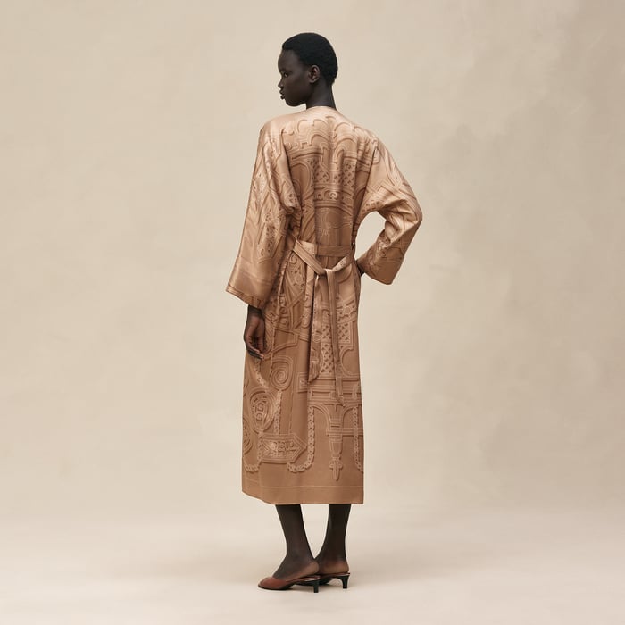 Beige Zénith "l'Enseigne Du Sellier" Caftan