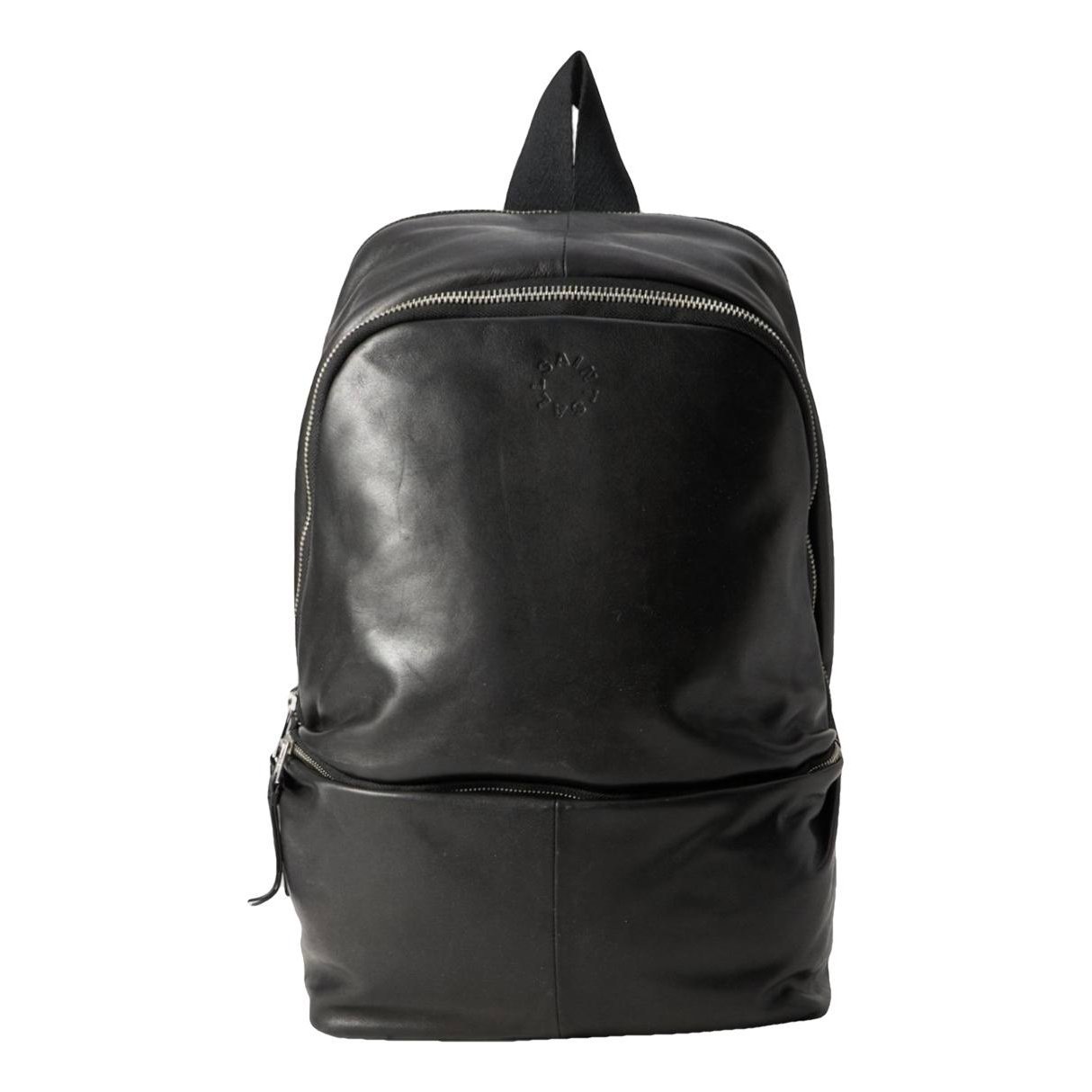 Leather backpack