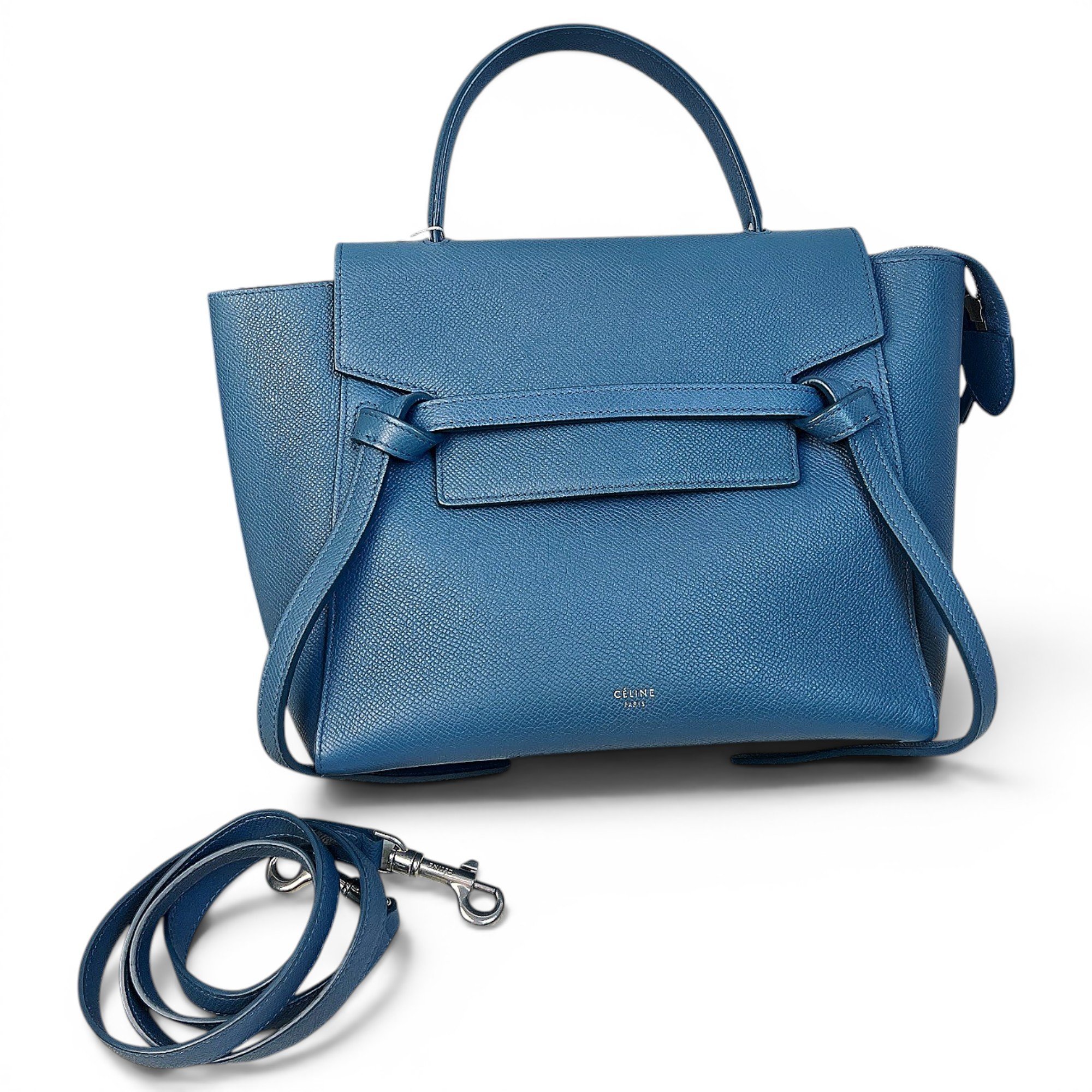 Belt leather handbag