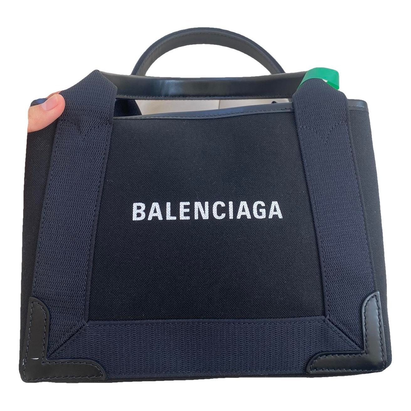Navy cabas cloth tote