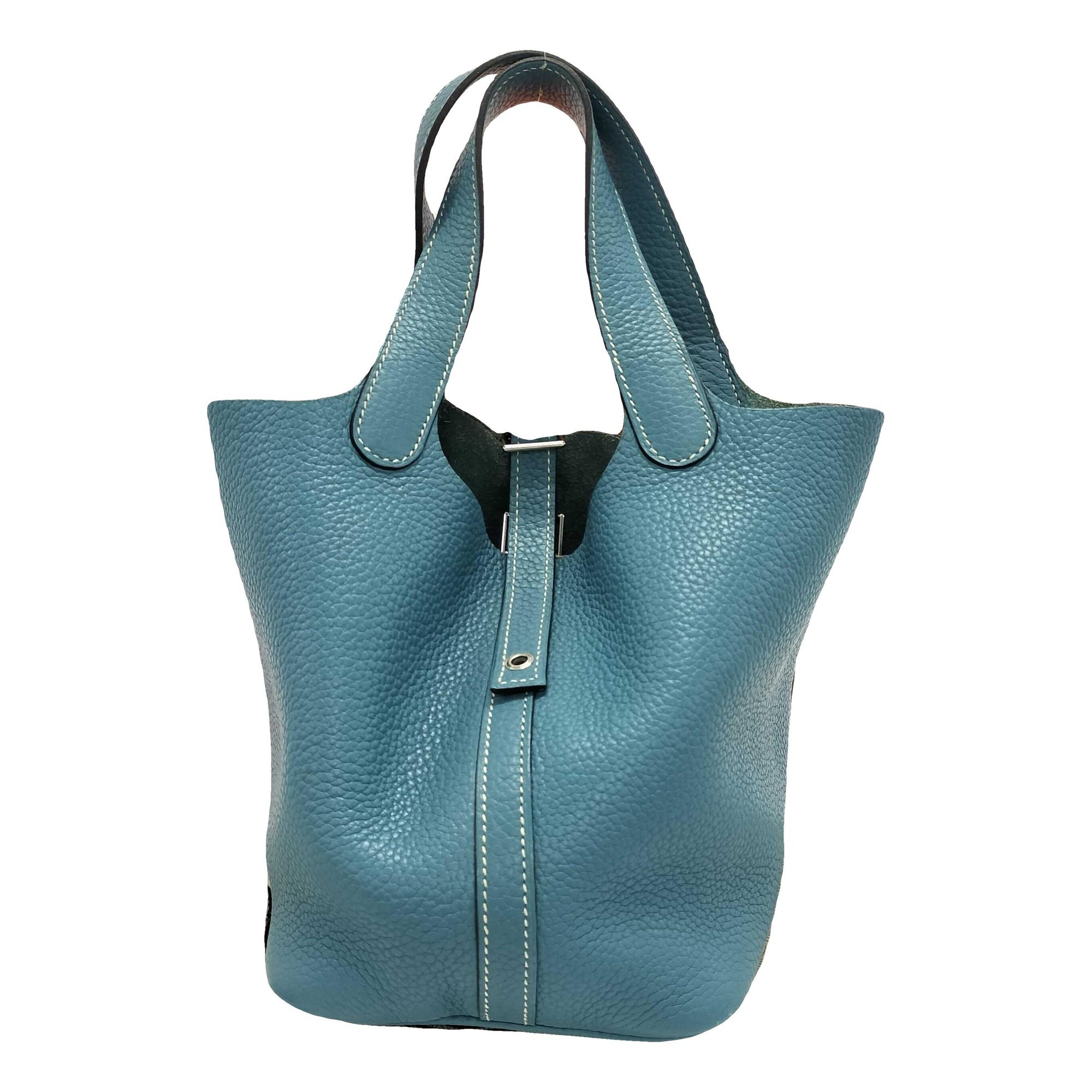 Hermes Picotin 18 Handbag Toile Jean 2005