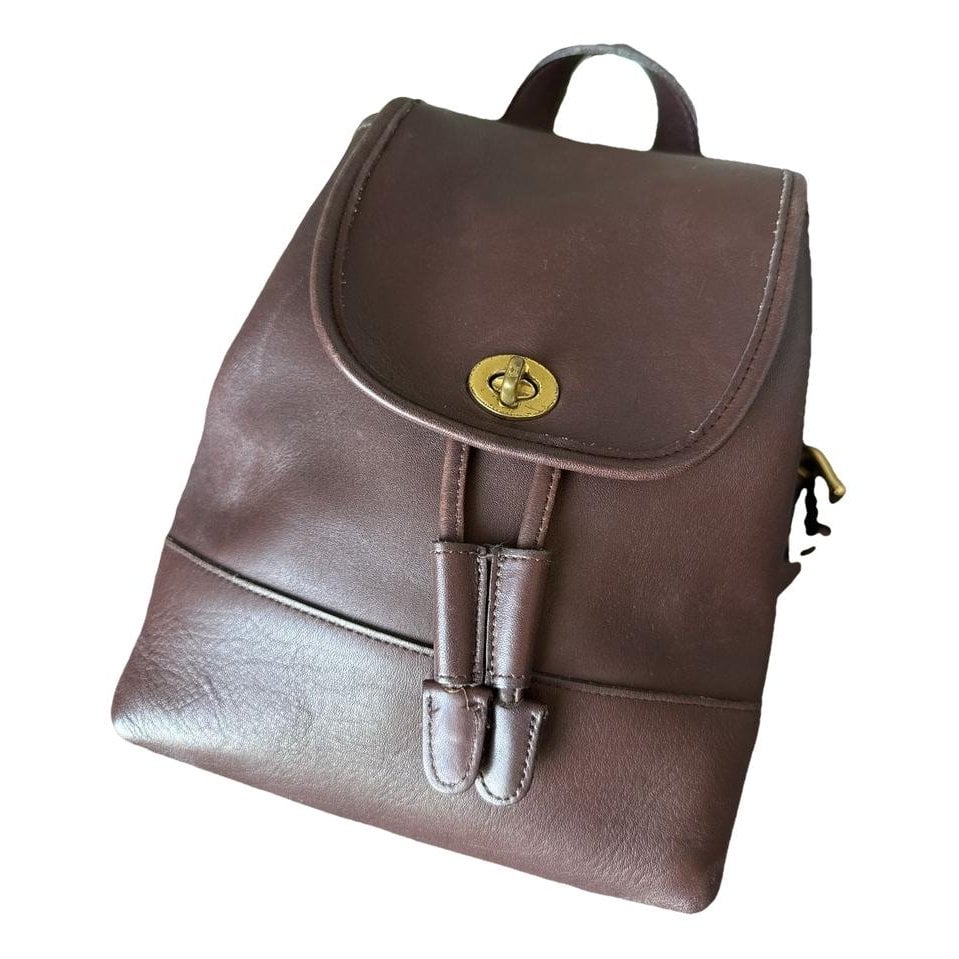 Leather backpack