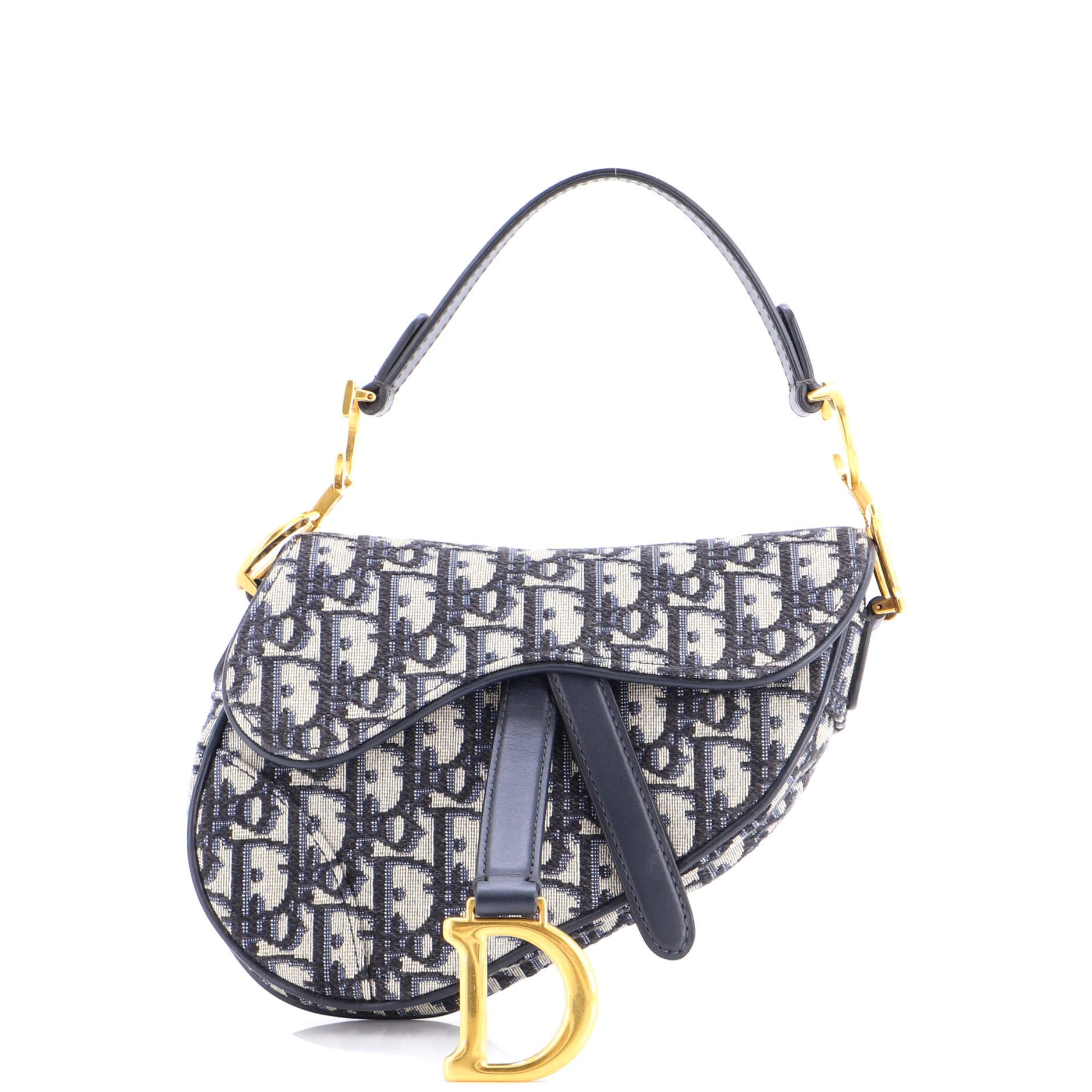 Dior Saddle Handbag Oblique Canvas Mini