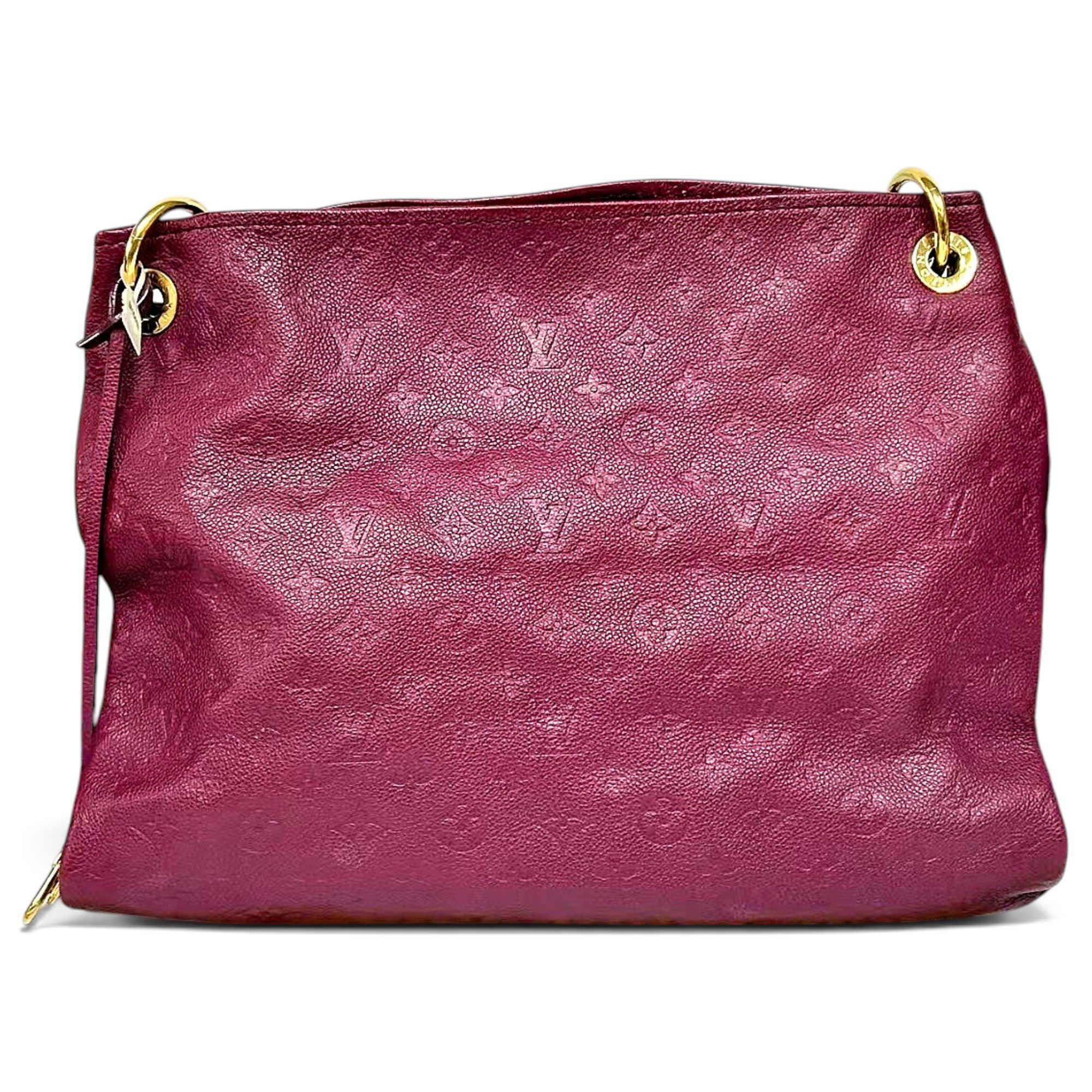 Artsy leather handbag
