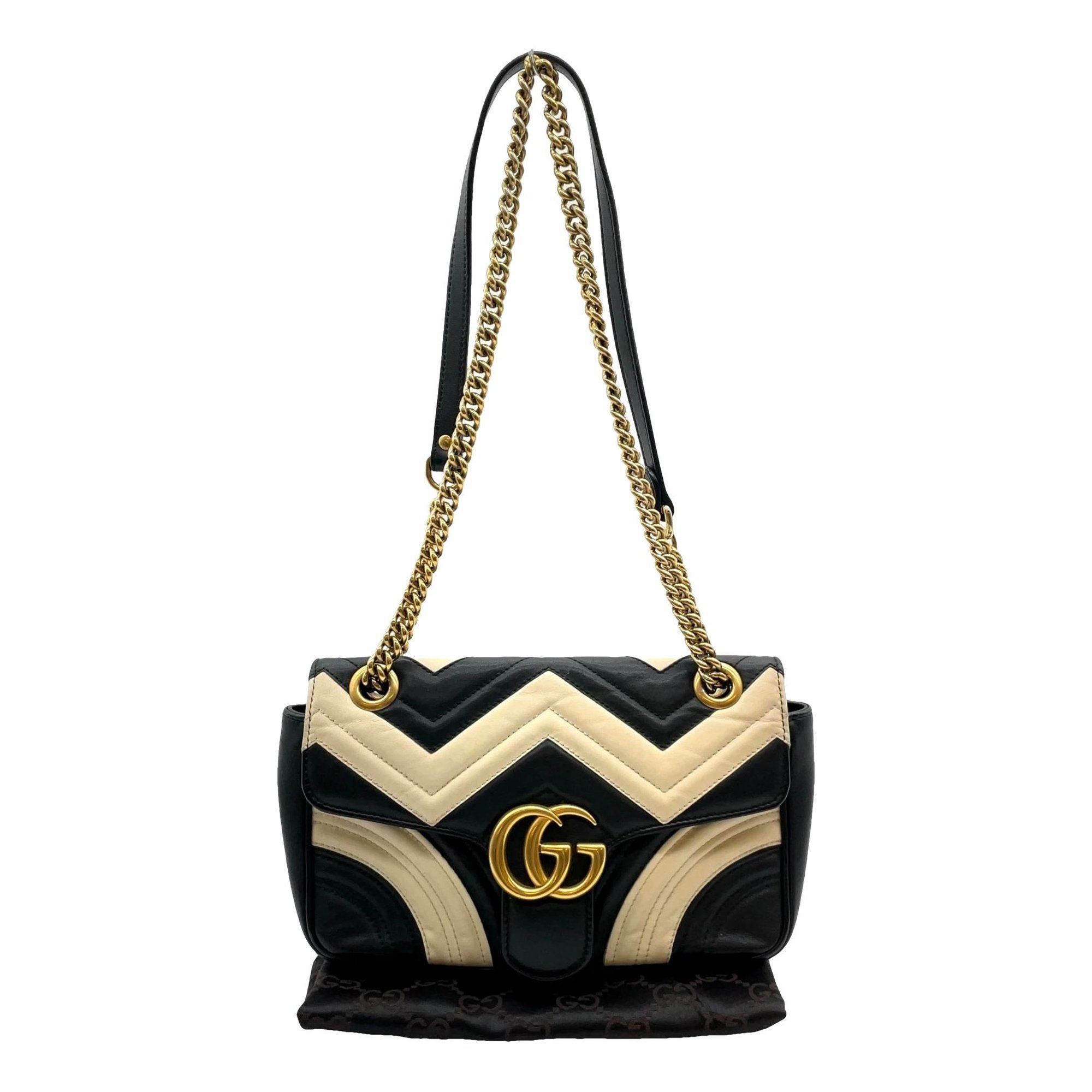 GG Marmont Flap leather crossbody bag