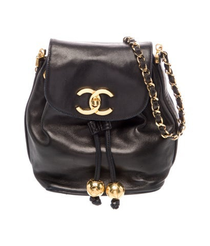 Chanel Vintage Mini Cc Drawstring Flap Bag