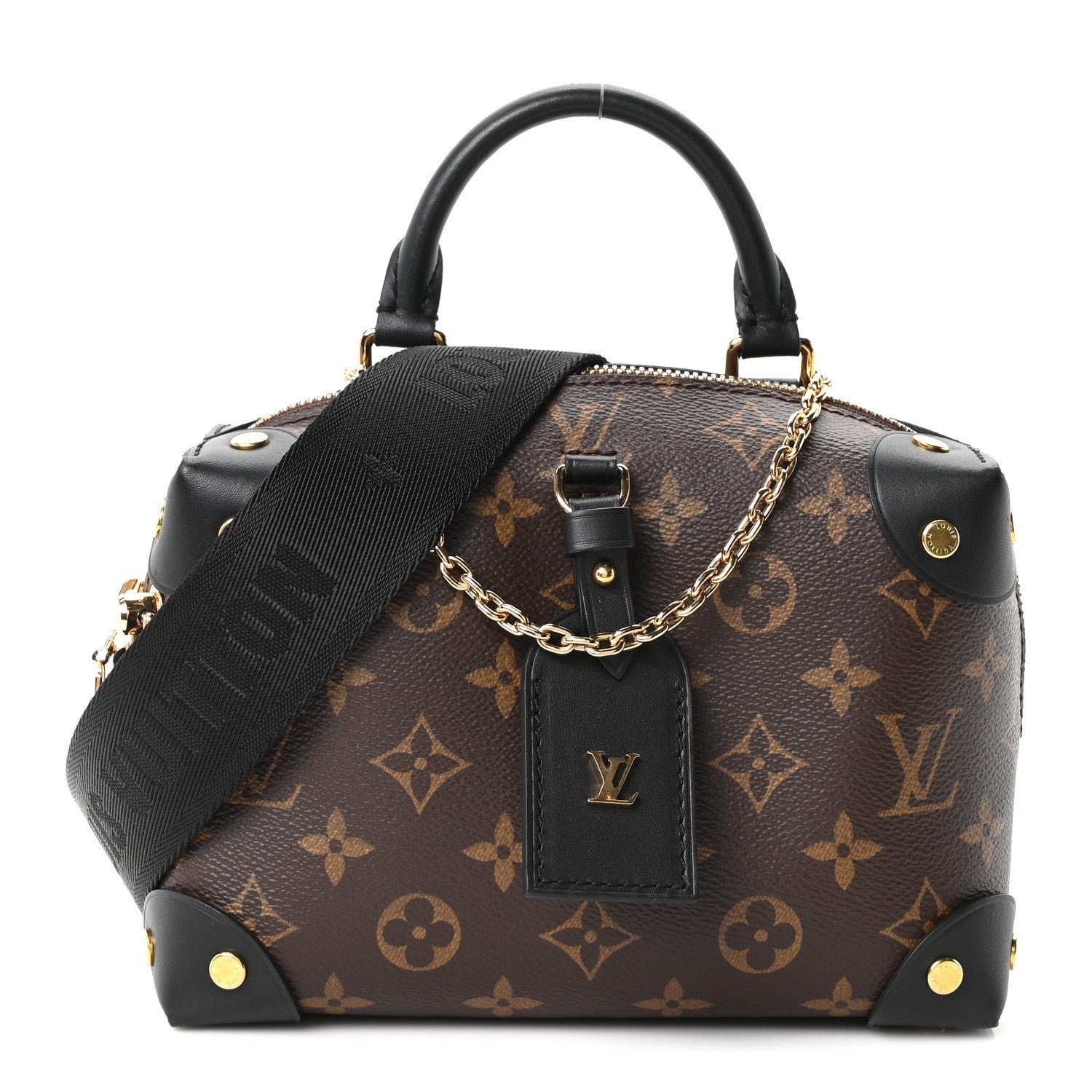 Louis Vuitton Monogram Petite Malle Souple Black