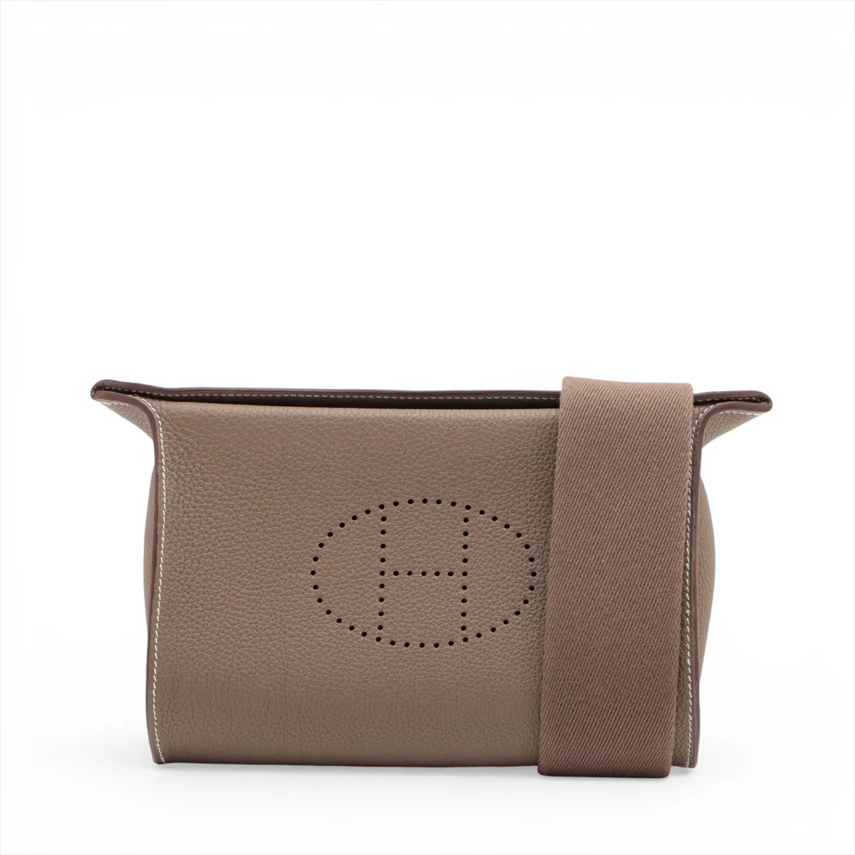 Hermès Vide Poches Togo Etoupe Silver Metal Fittings