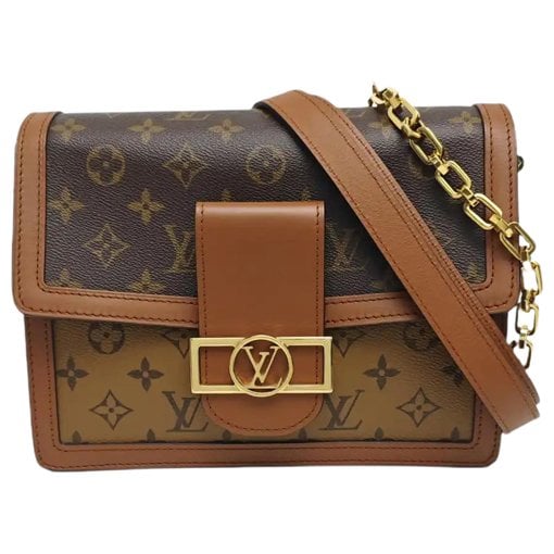 Dauphine leather crossbody bag
