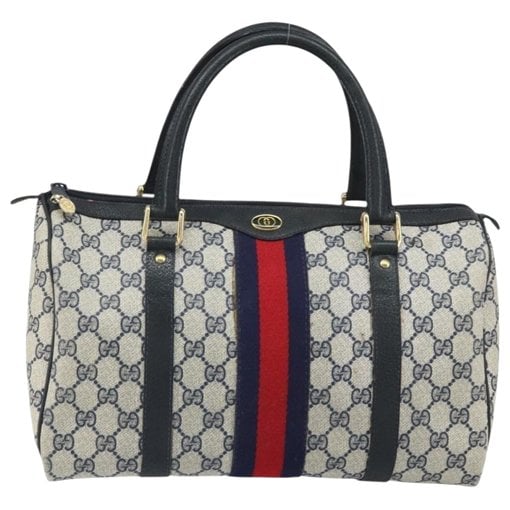 Boston leather bowling bag
