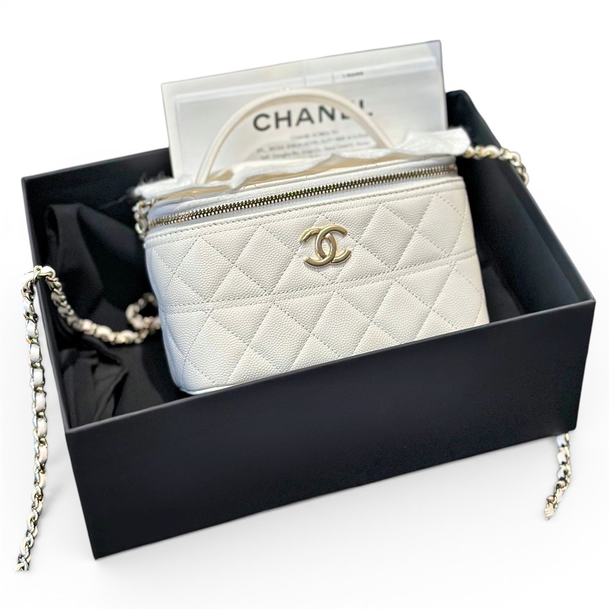 Vanity leather crossbody bag