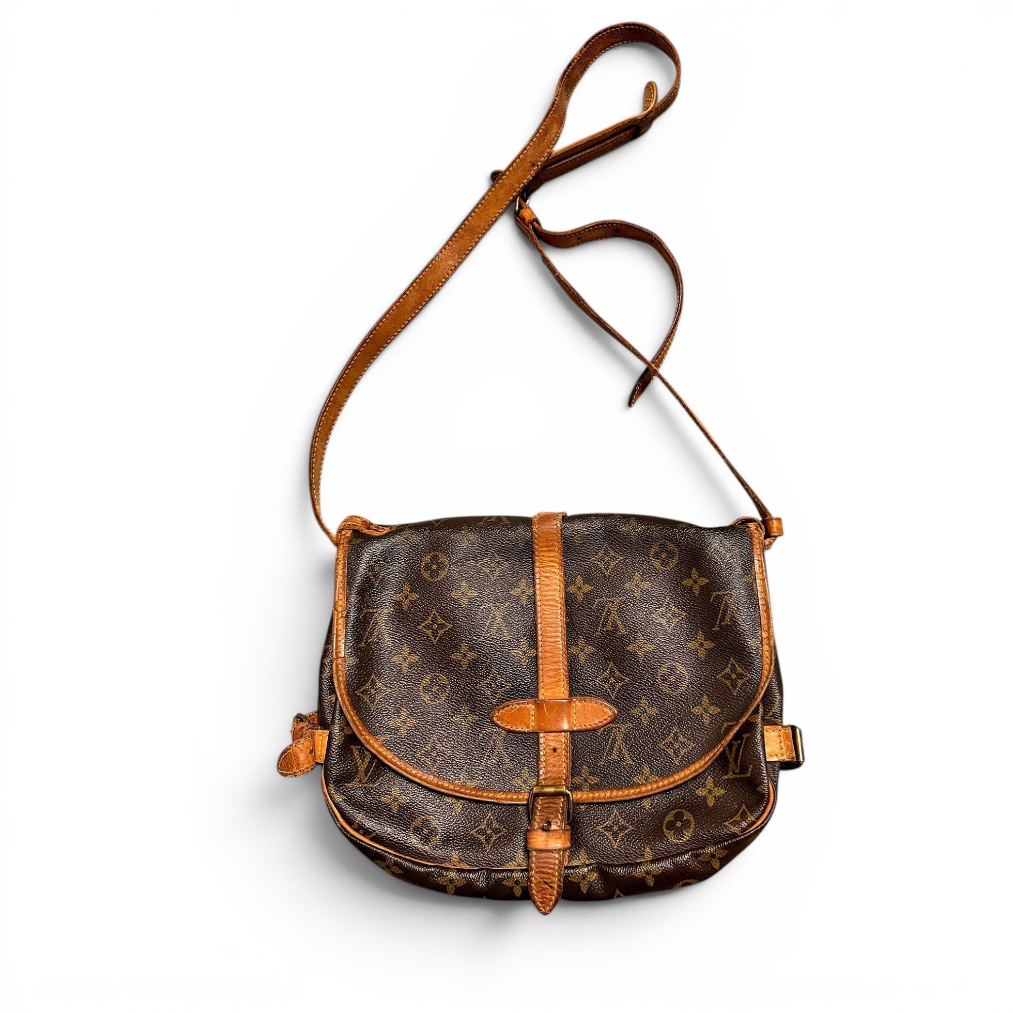 Saumur leather crossbody bag