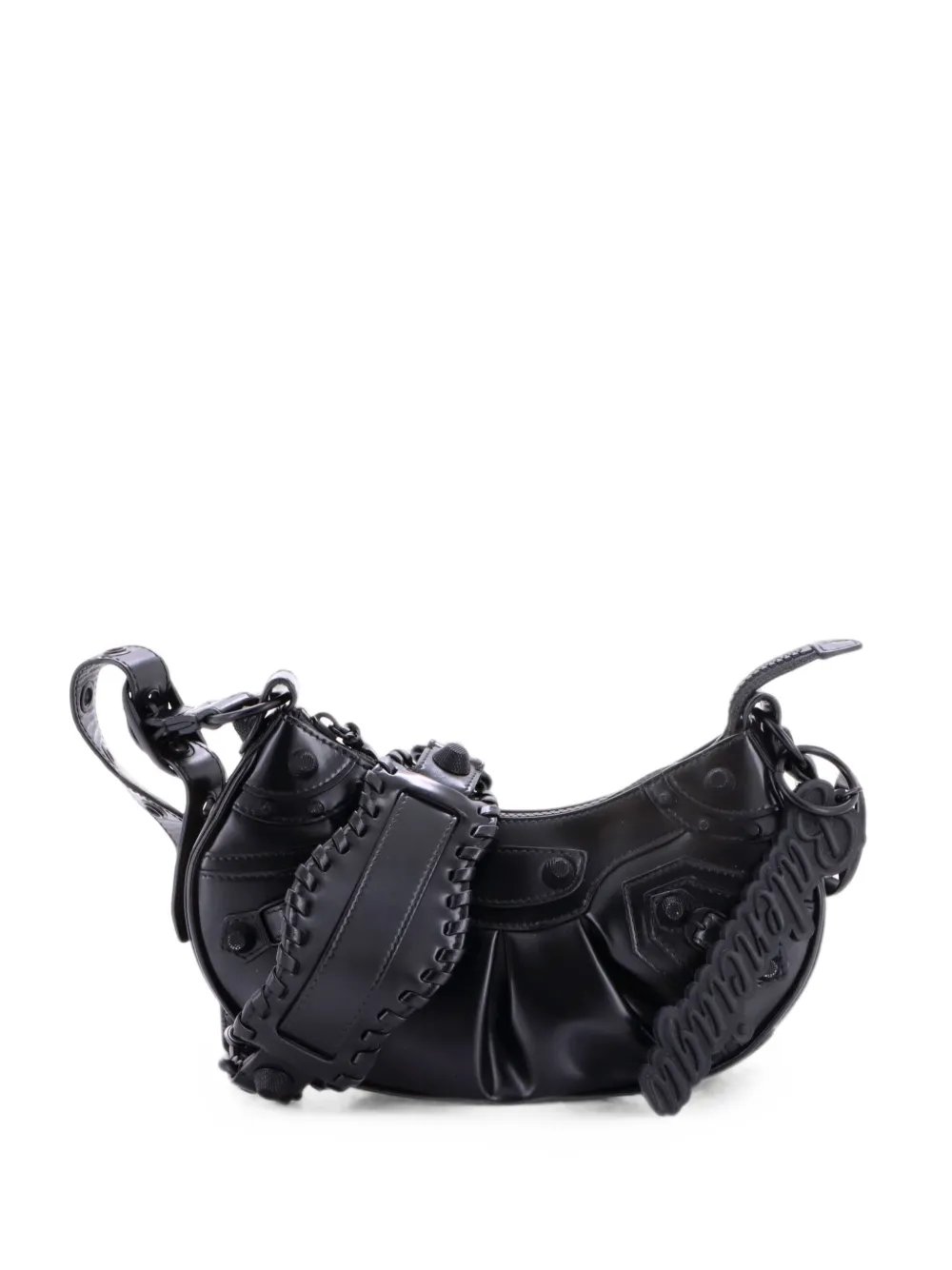 Le Cagole Giant Studs Leather XS shoulder bag