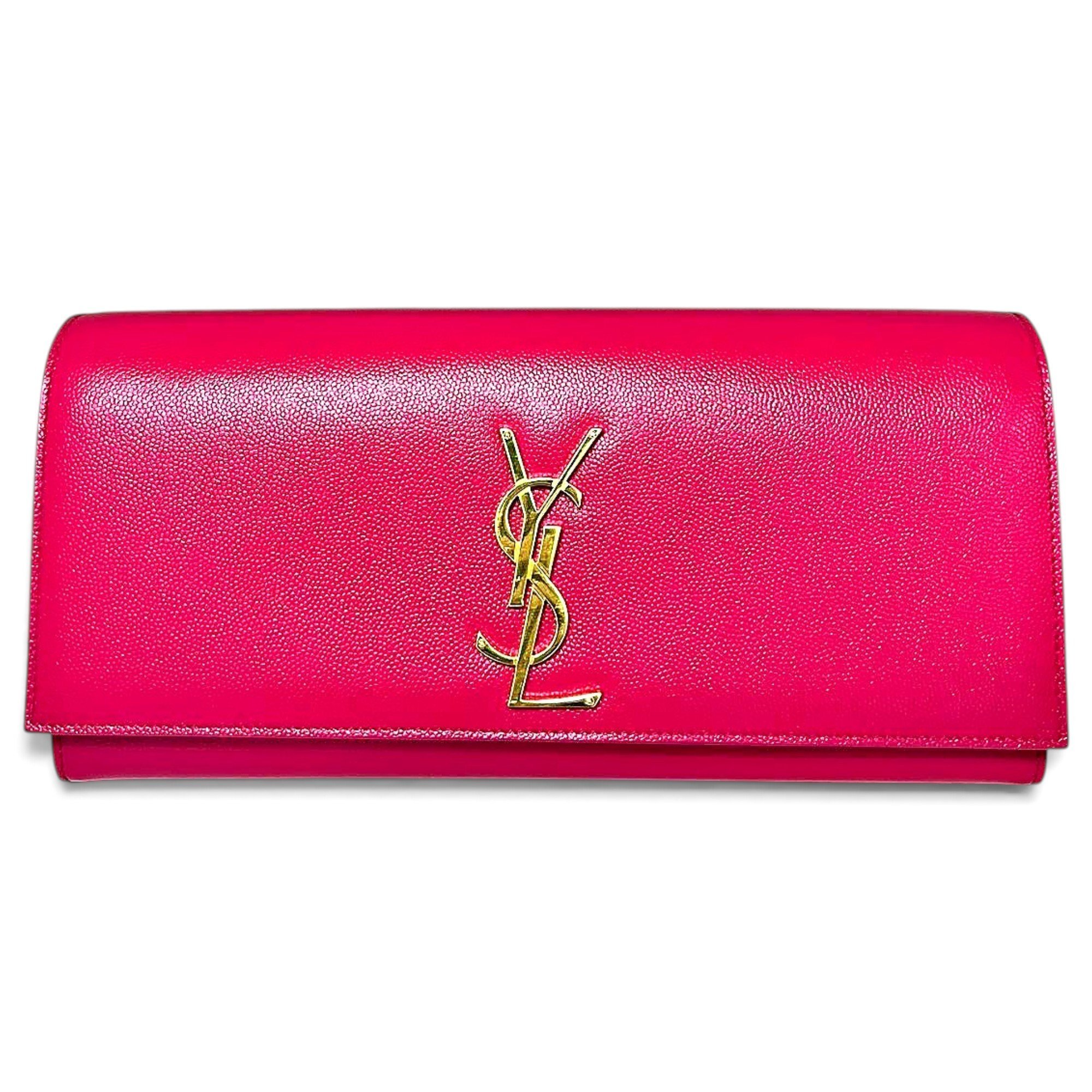 Leather clutch bag